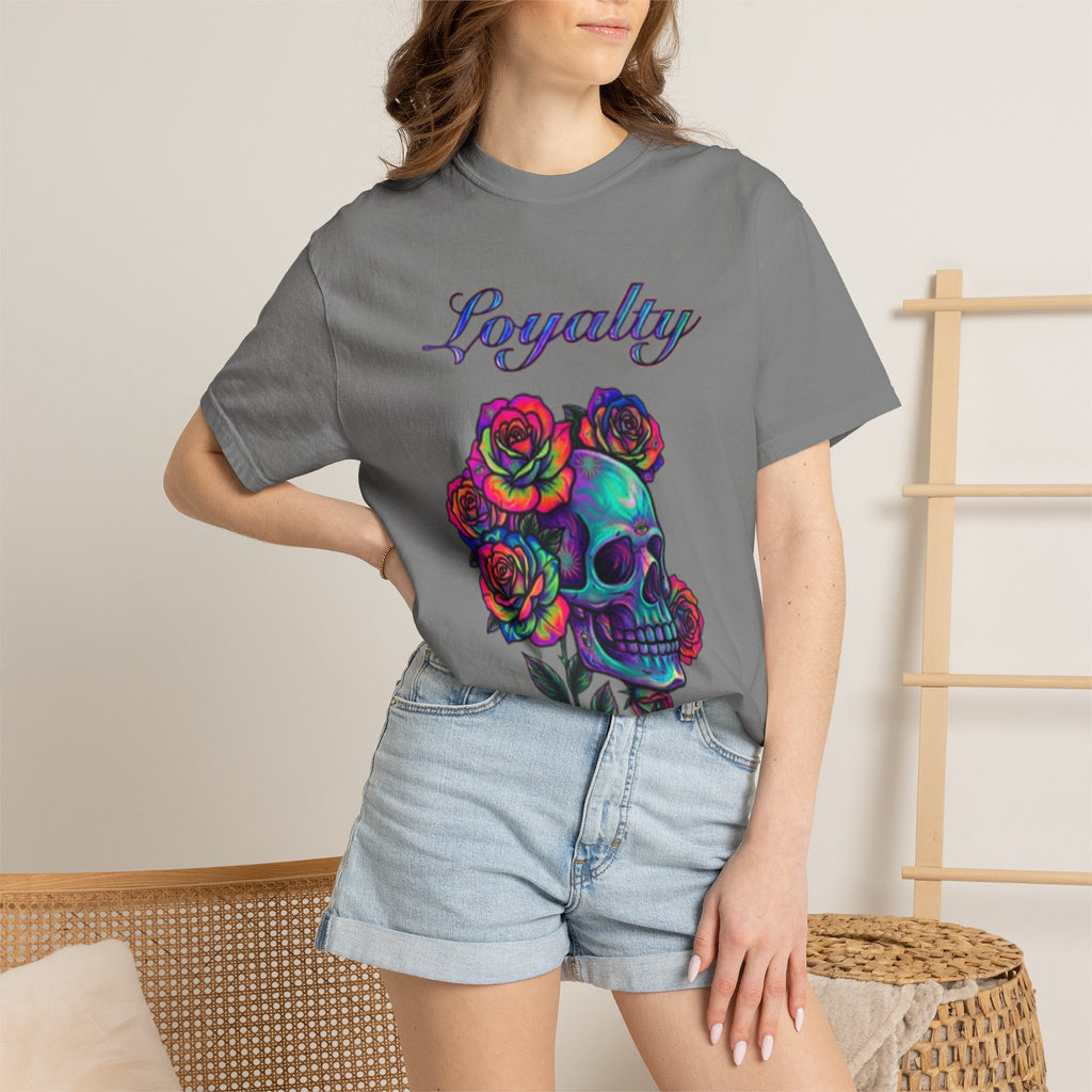 Loyalty Skull T-Shirt — Back Dagger Graphic