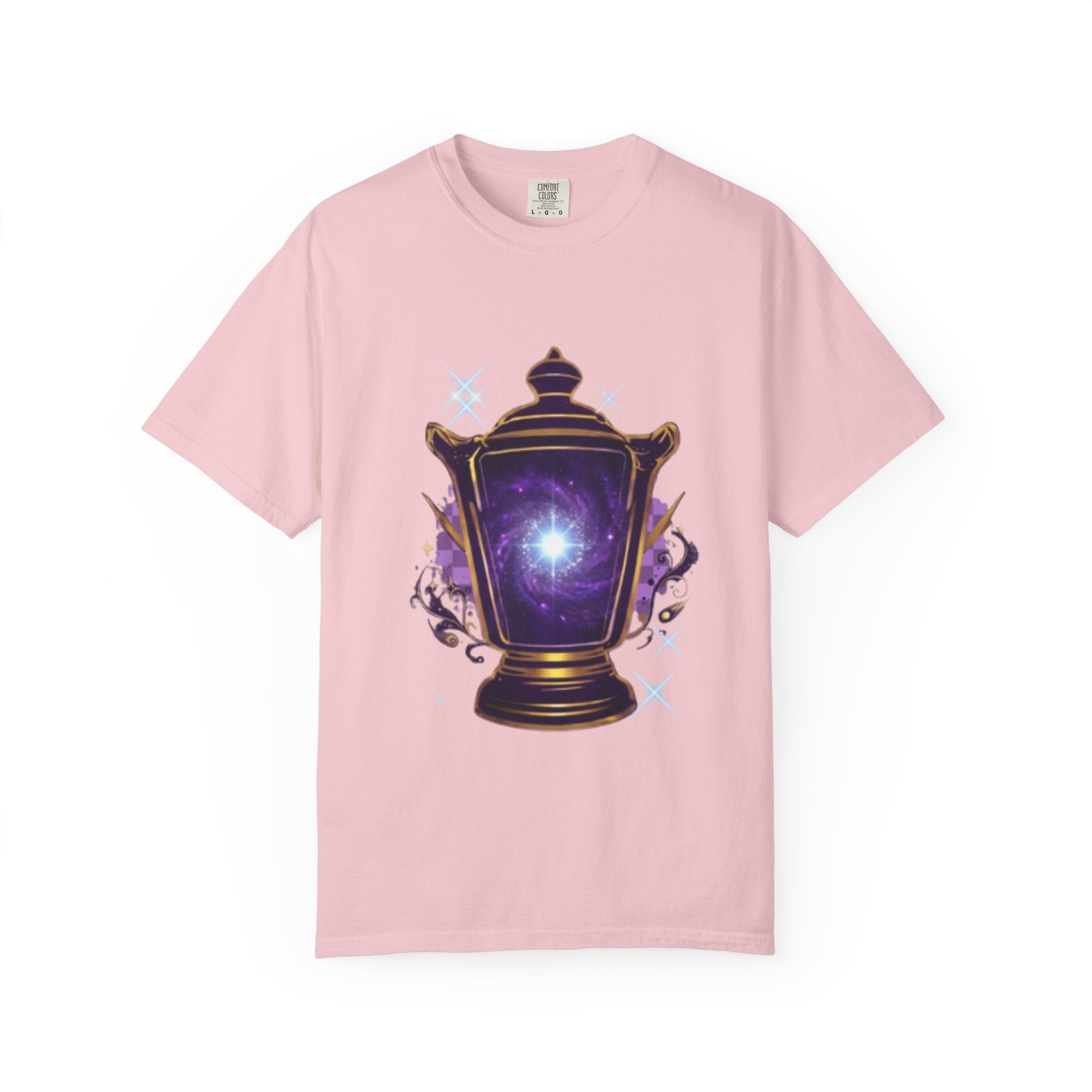 Mystic Lantern & Loyalty Skull Tee | Heavyweight Garment-Dyed Graphic T-Shirt