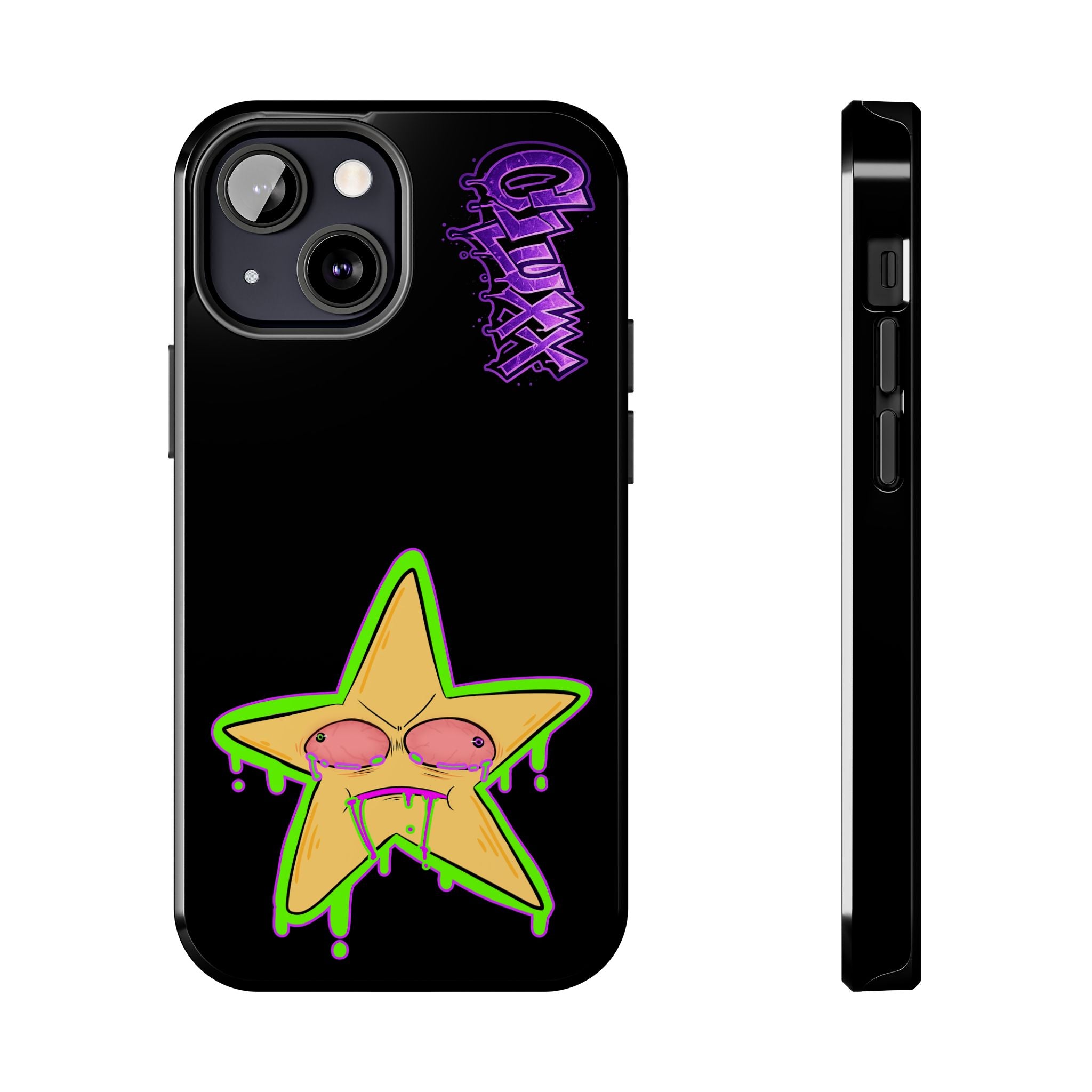 Benny The Star & CLUXX Phone Case,  Black Graphic Phone Case.
