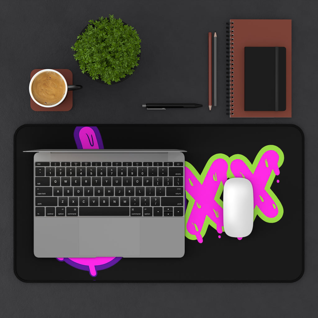 CLUXX Desk Mat | Neon Tag Edition