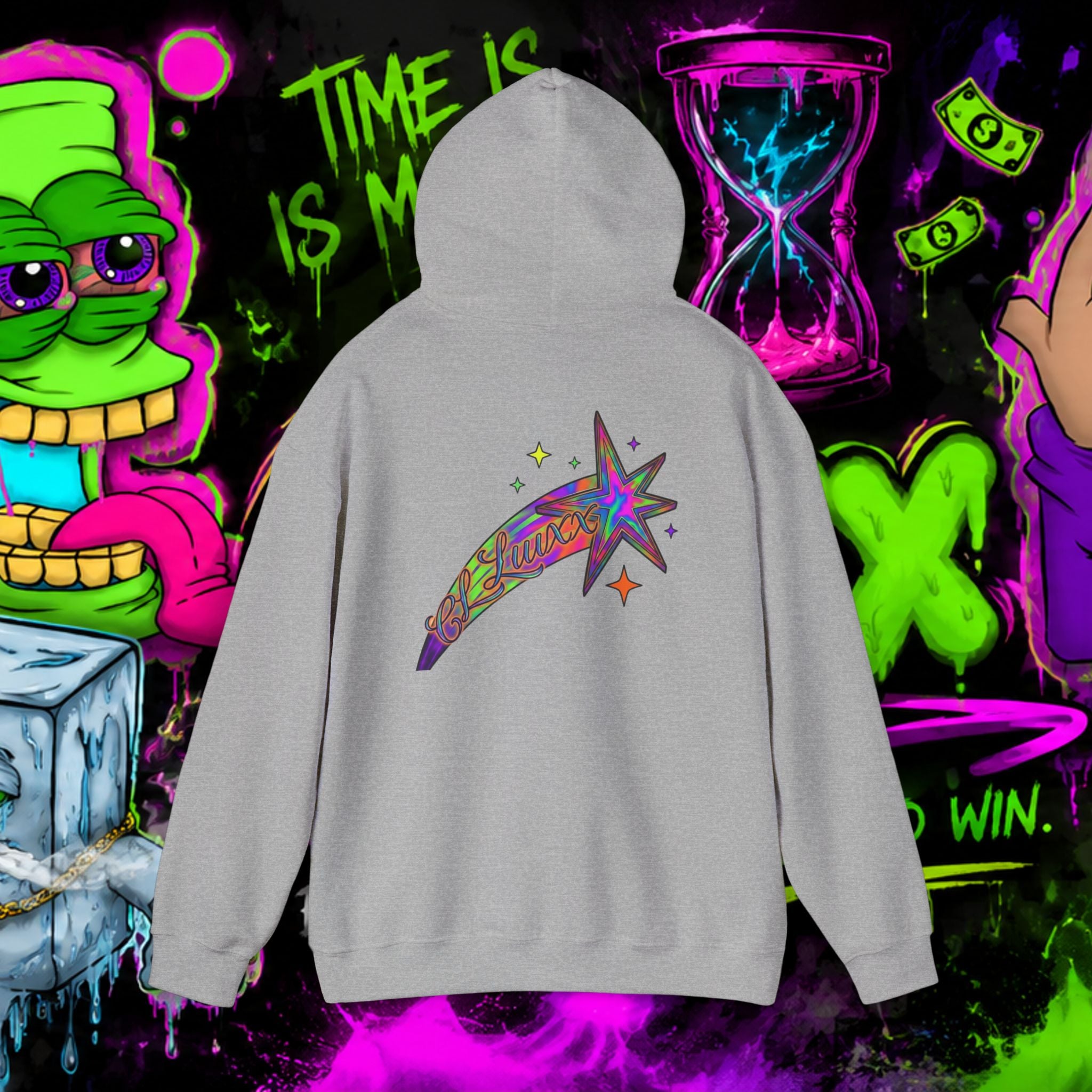 Loyalty Skull Hoodie — CL LUXX Shooting Star Back Graphic