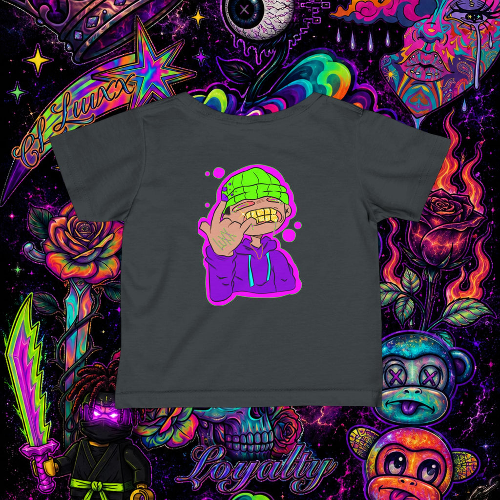 Neon Ninja Infant Tee | Cartoon Graphic Baby T-Shirt