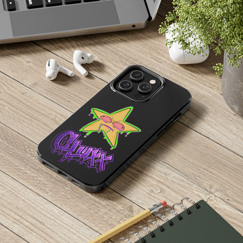 Benny The Star & CLUXX Phone Case,  Black Graphic Phone Case.