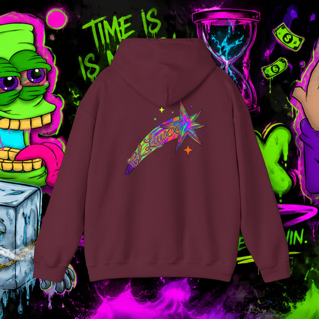 Loyalty Skull Hoodie — CL LUXX Shooting Star Back Graphic