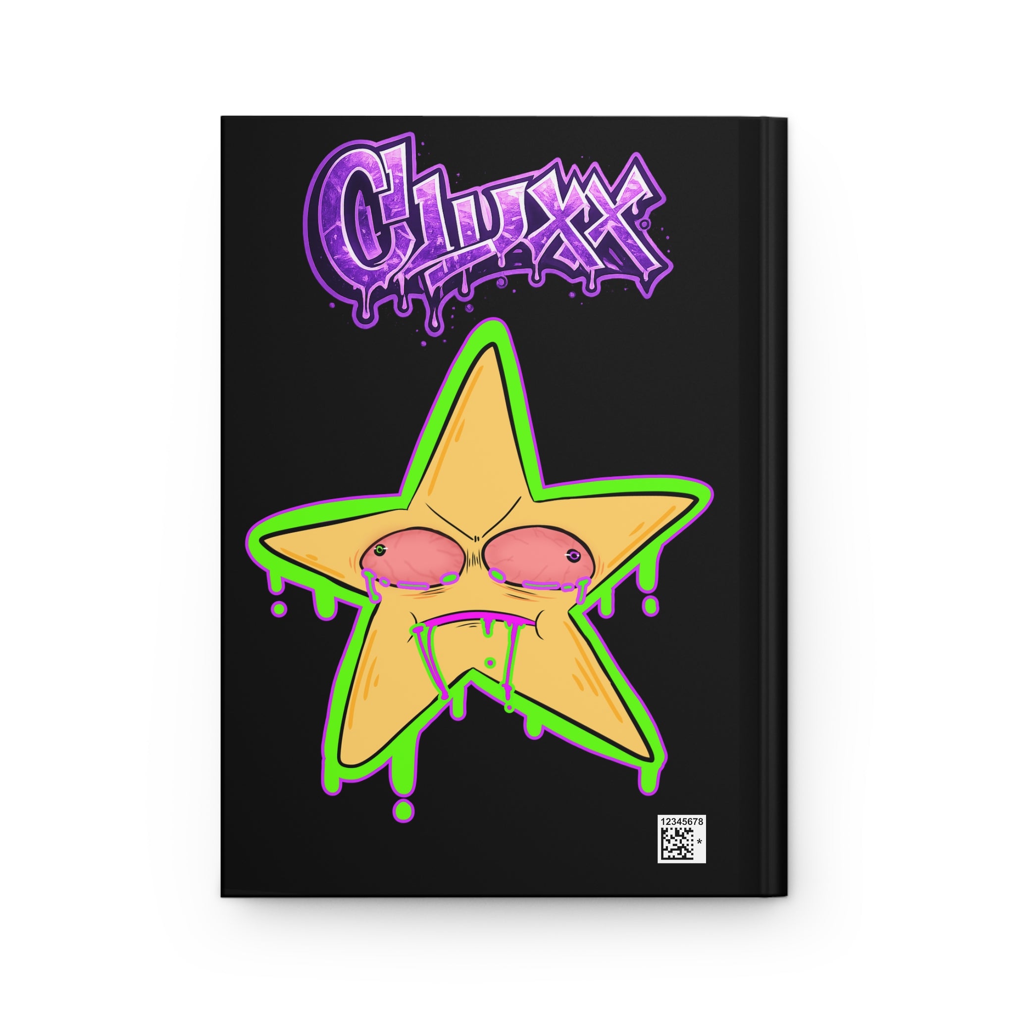 CLUXX Purple Galaxy Graffiti & Benny The Star, Notebook/Journal