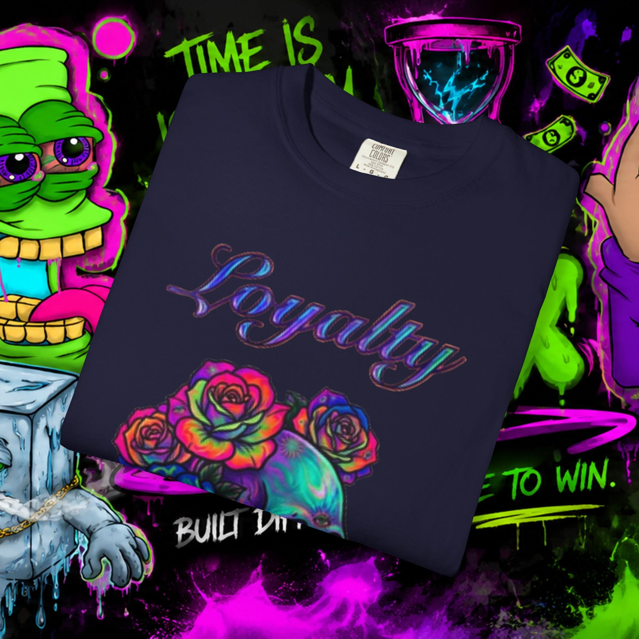 Loyalty Skull T-Shirt — Back Dagger Graphic