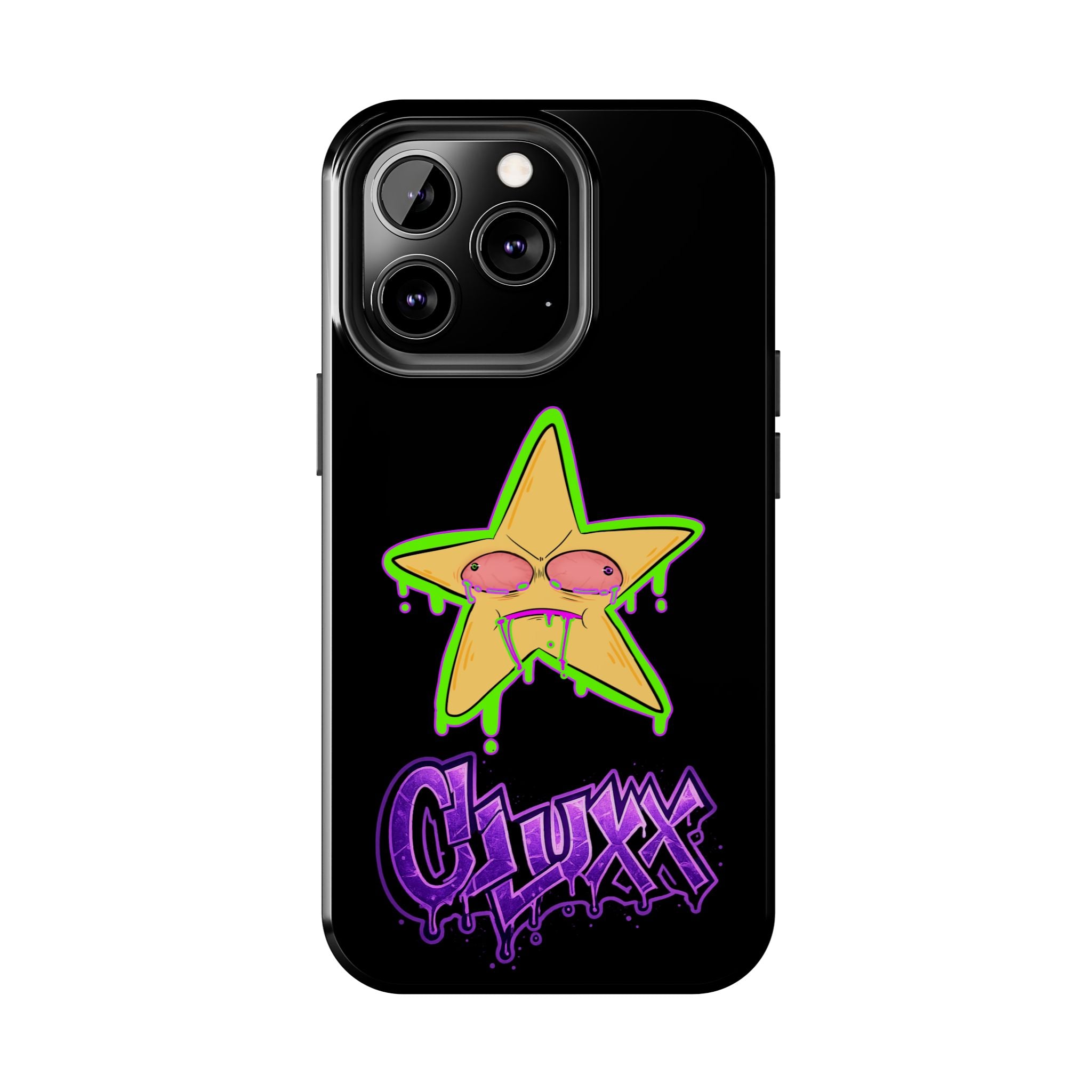 Benny The Star & CLUXX Phone Case,  Black Graphic Phone Case.