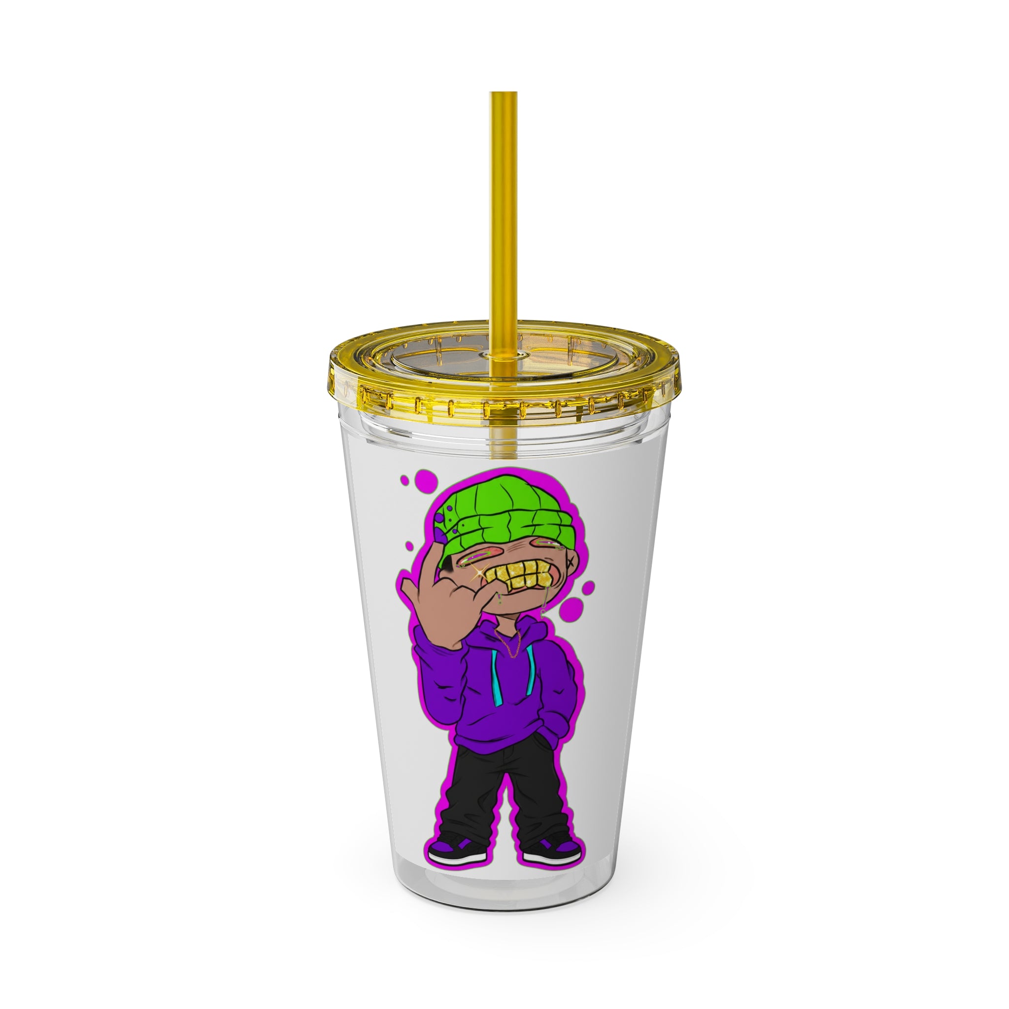 Sunsplash Tumbler with Straw, 16oz