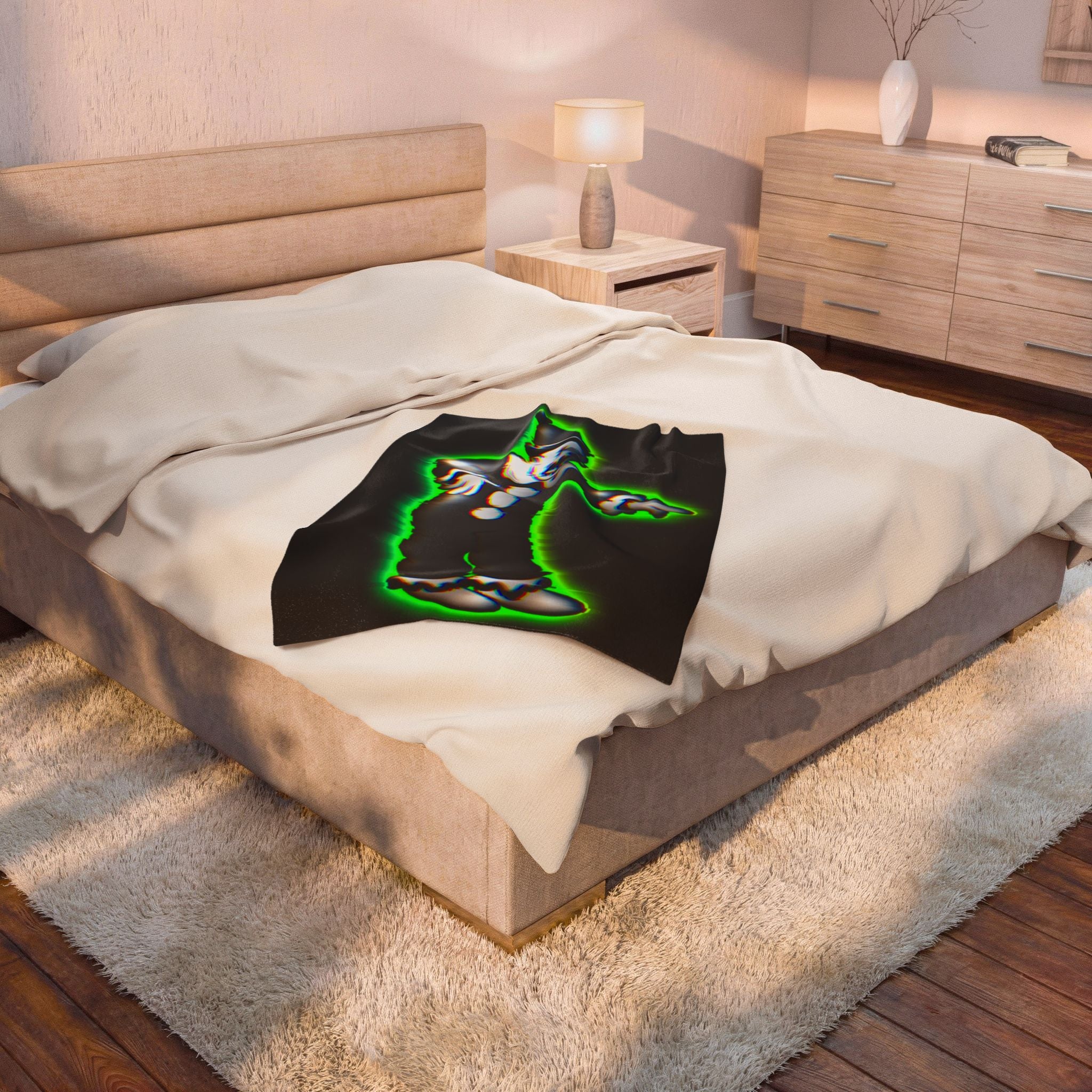Glitch Velveteen Blanket | Damaged File Edition