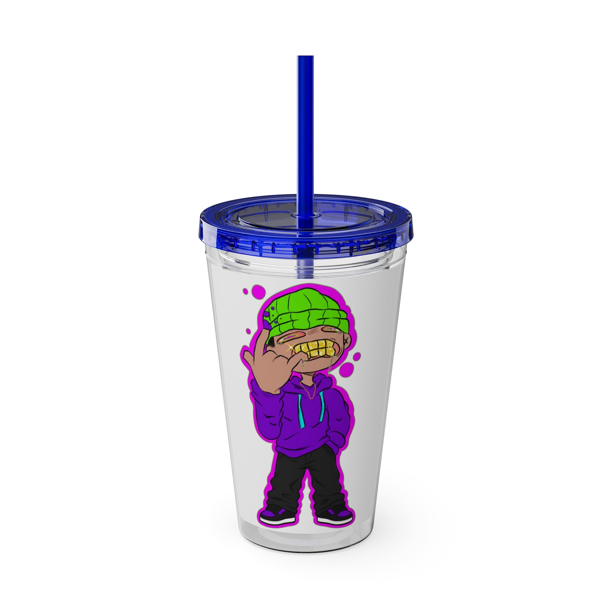 Sunsplash Tumbler with Straw, 16oz