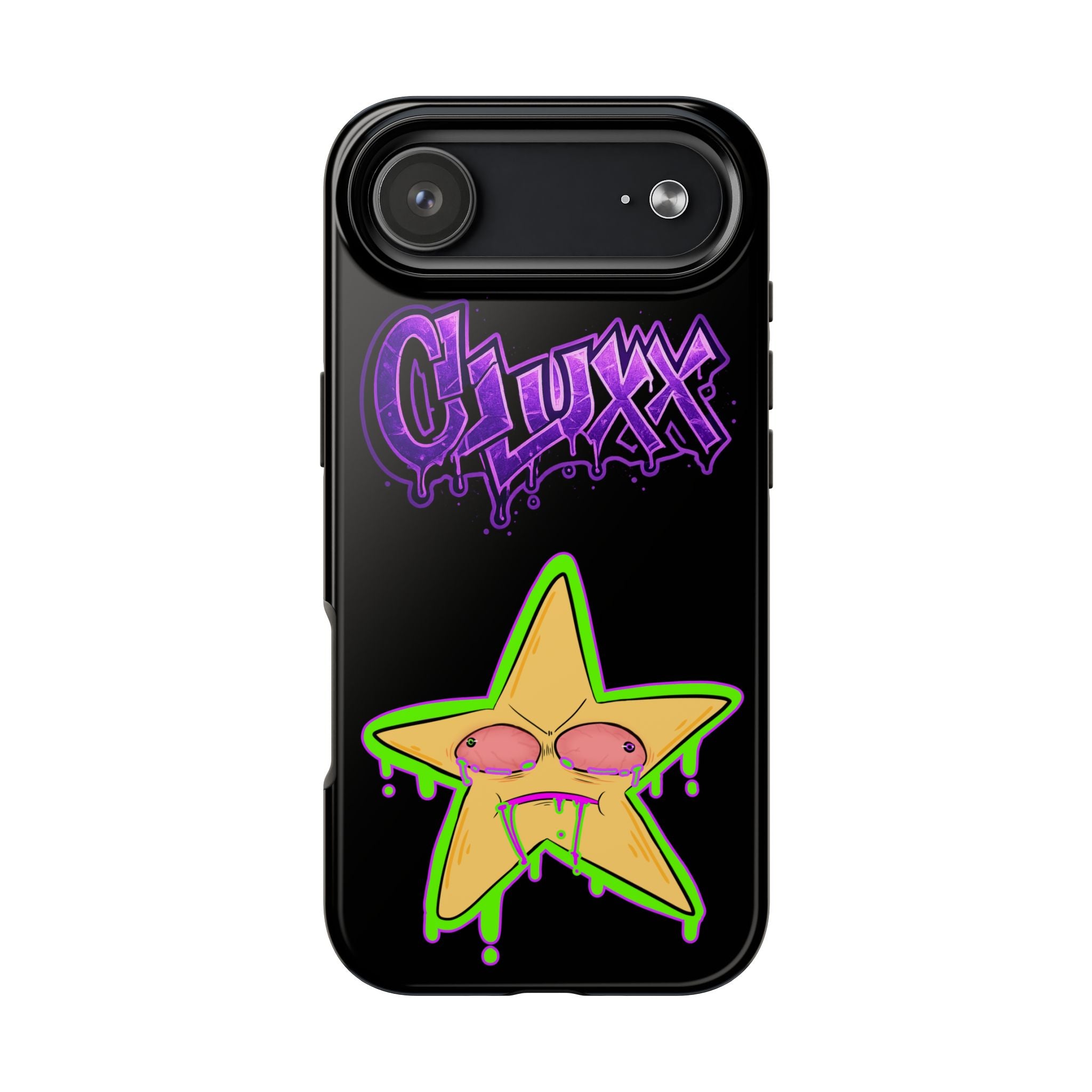 Benny The Star & CLUXX Phone Case,  Black Graphic Phone Case.