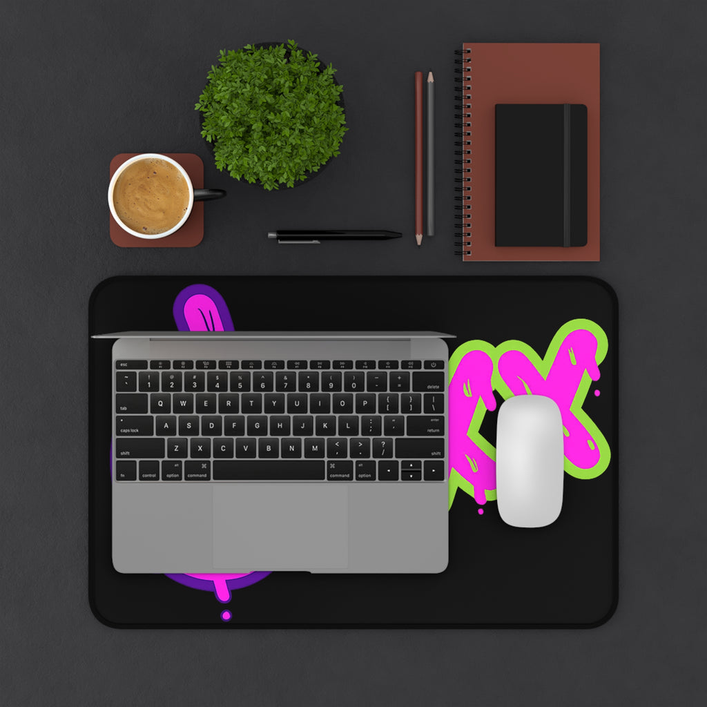 CLUXX Desk Mat | Neon Tag Edition