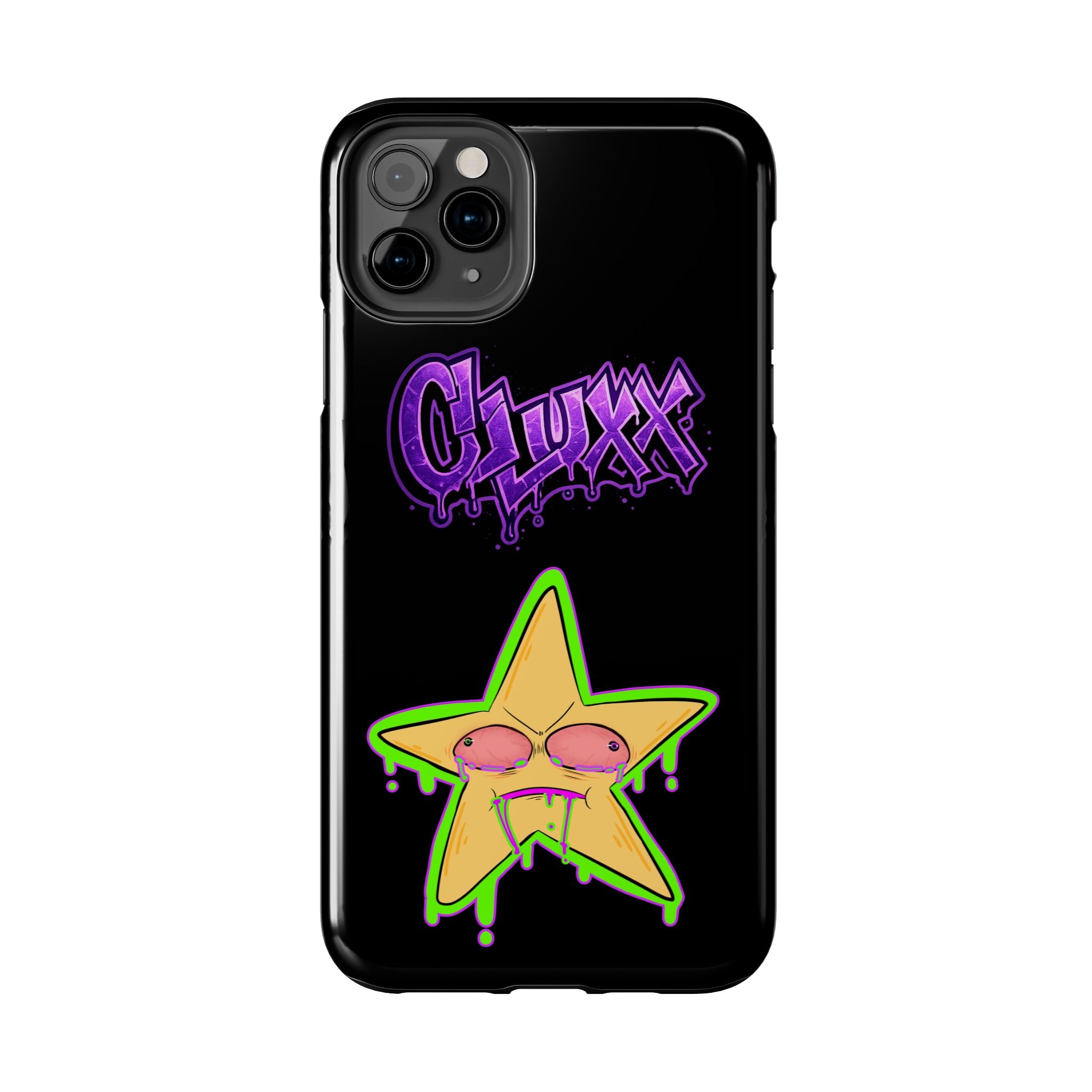 Benny The Star & CLUXX Phone Case,  Black Graphic Phone Case.