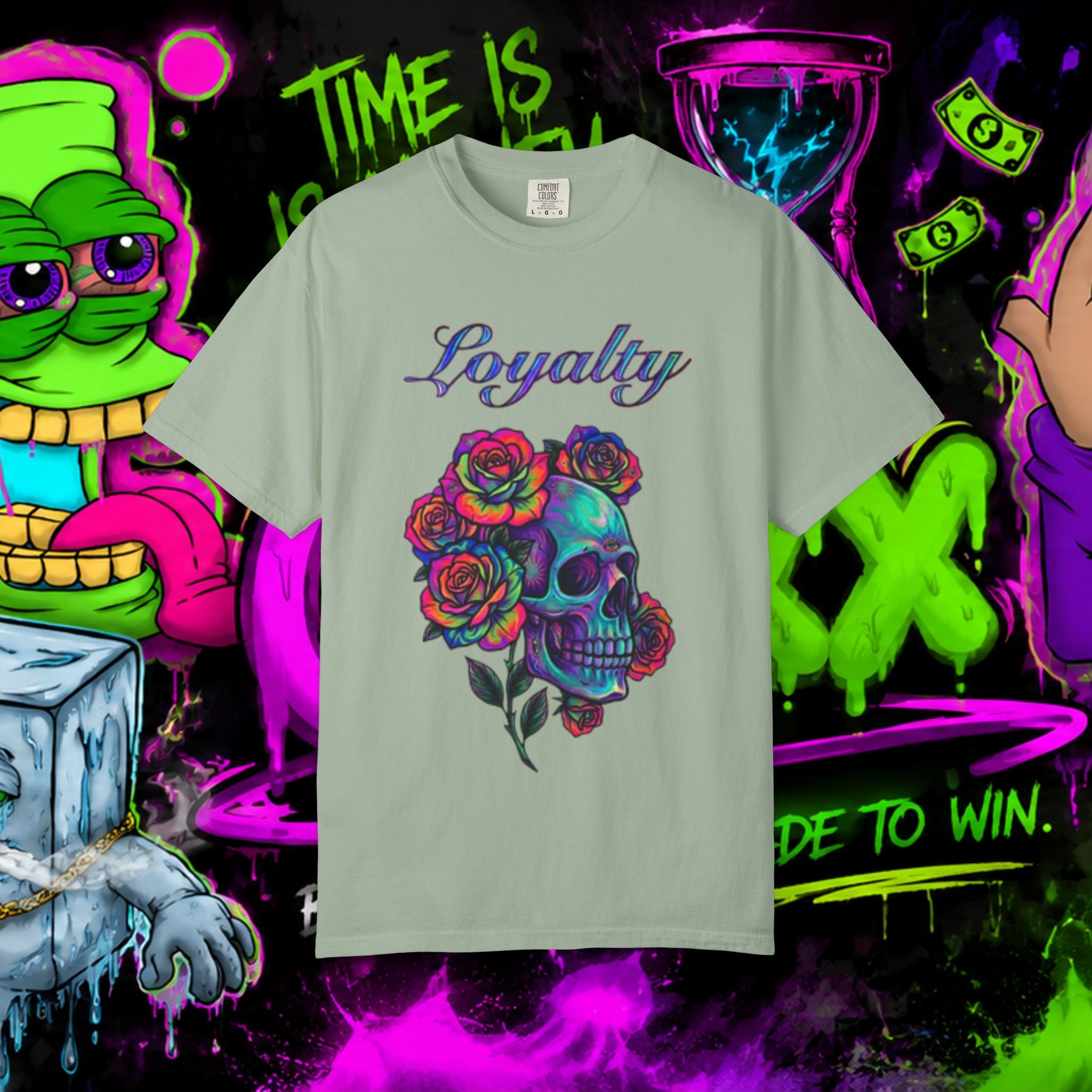 Loyalty Skull T-Shirt — Back Dagger Graphic