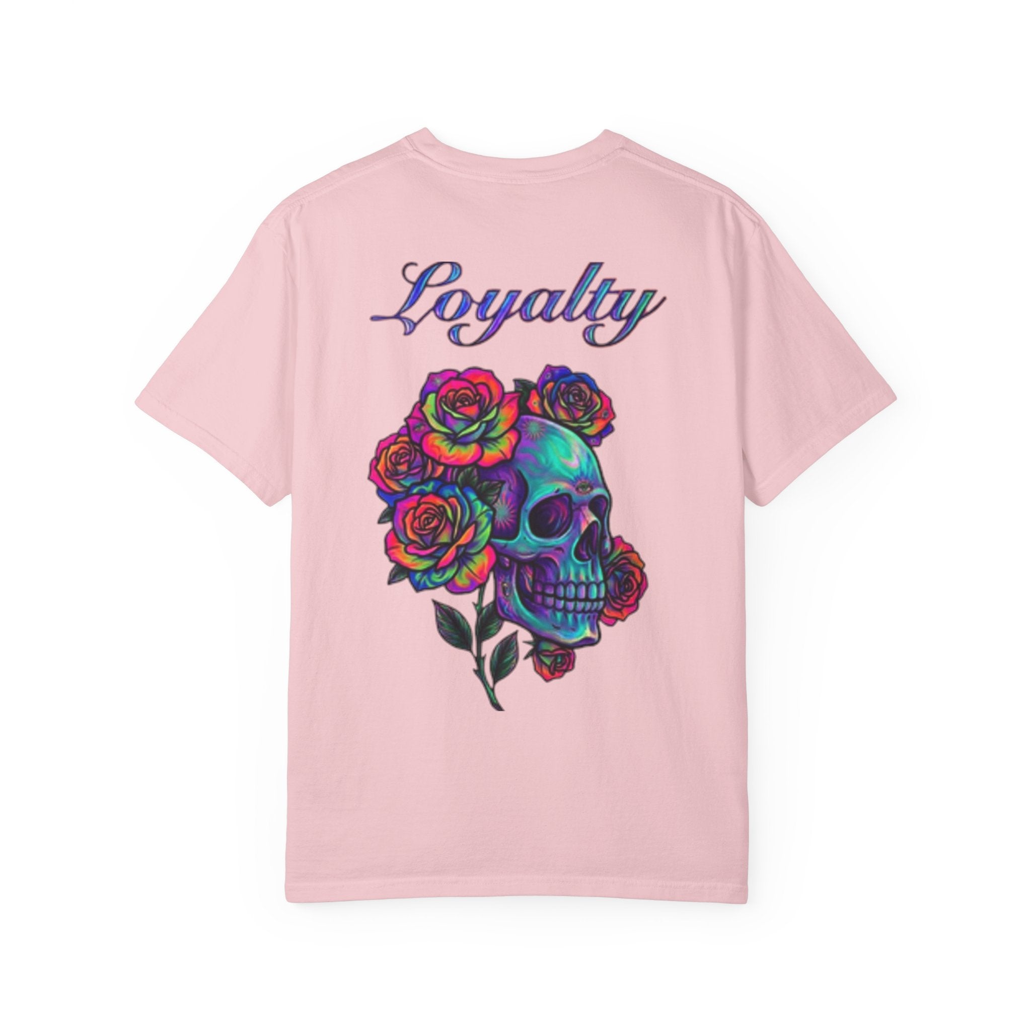 Mystic Lantern & Loyalty Skull Tee | Heavyweight Garment-Dyed Graphic T-Shirt