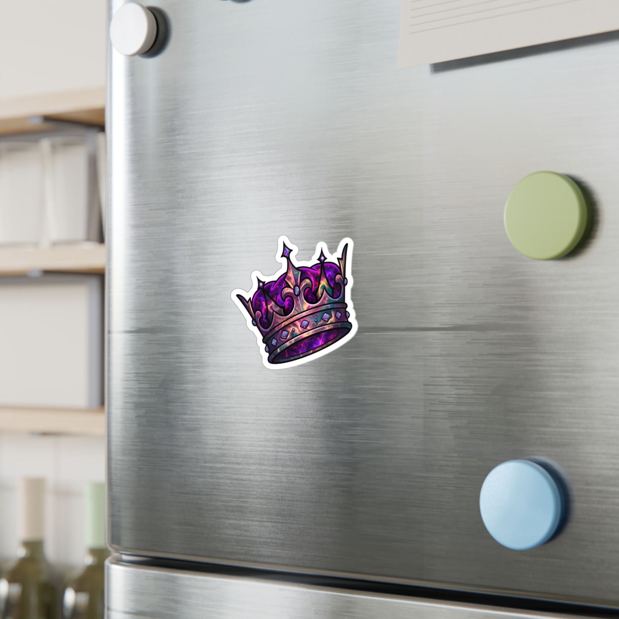 Galaxy Crown Kiss-Cut Vinyl Sticker