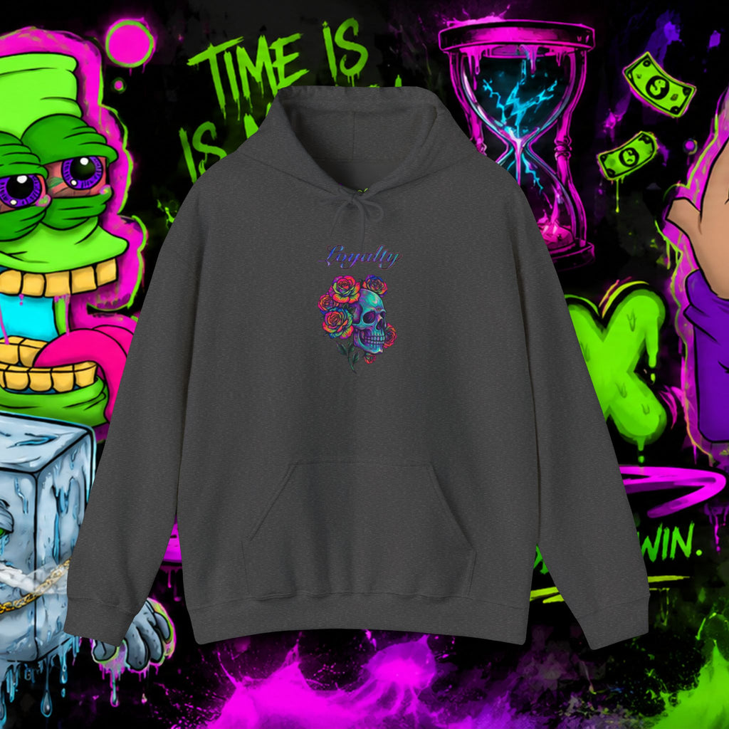 Loyalty Skull Hoodie — CL LUXX Shooting Star Back Graphic
