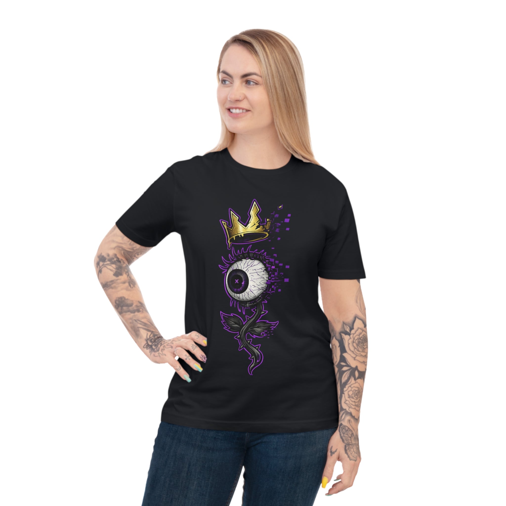 See Beyond The Glitch | Organic Cotton Tee 👁️👑⚡