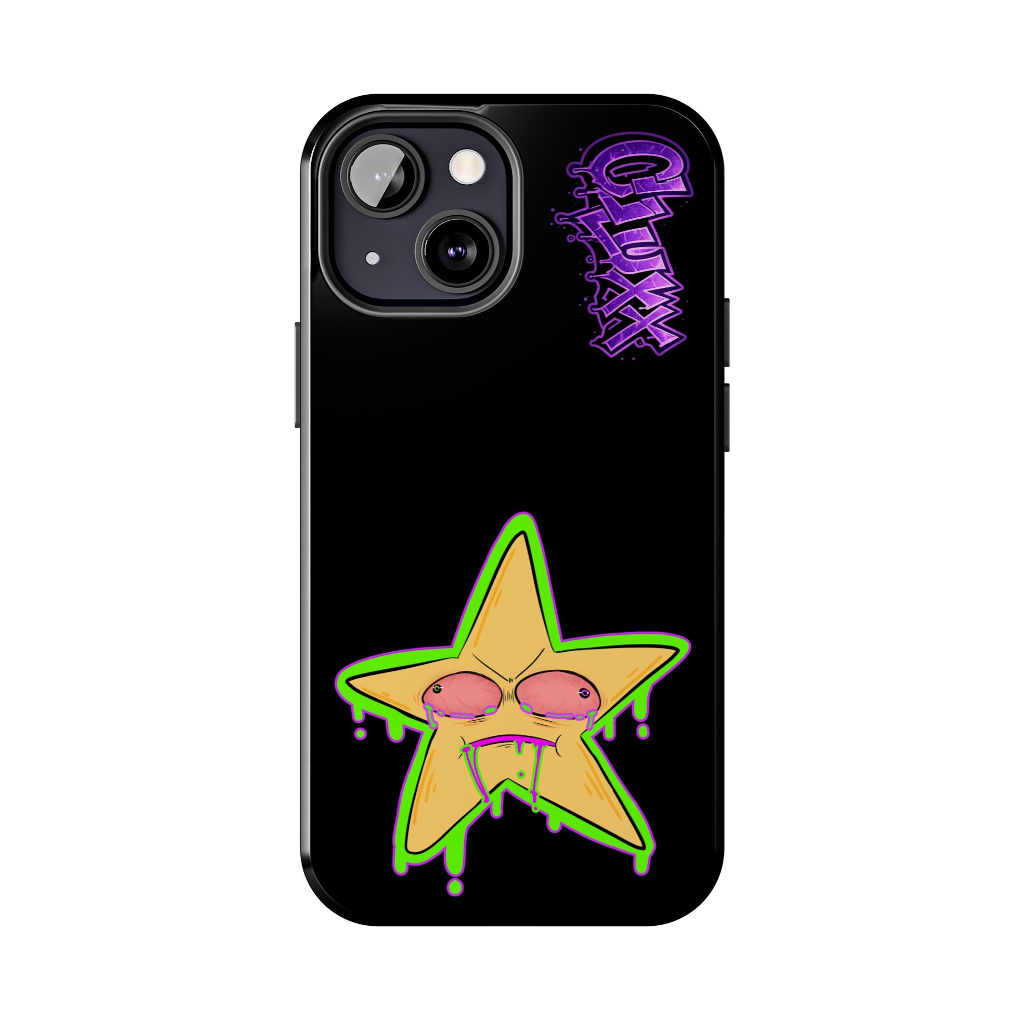 Benny The Star & CLUXX Phone Case,  Black Graphic Phone Case.
