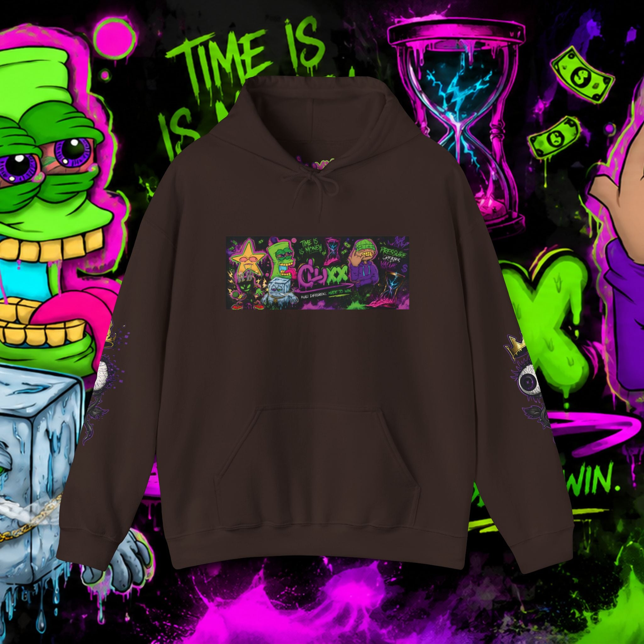 CL LUXX See Beyond The Glitch Graphic Streetwear Hoodie