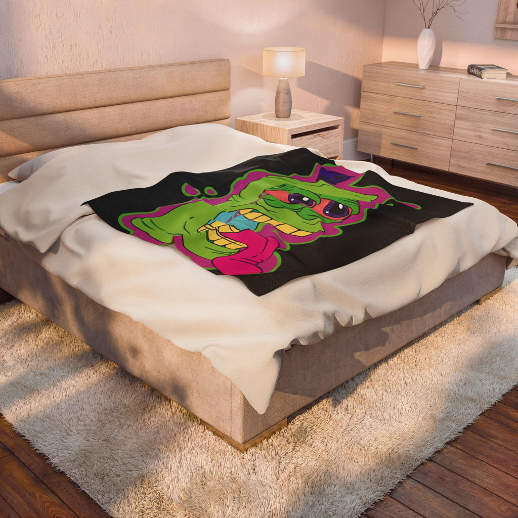Splat Velveteen Blanket | Living Canvas Throw