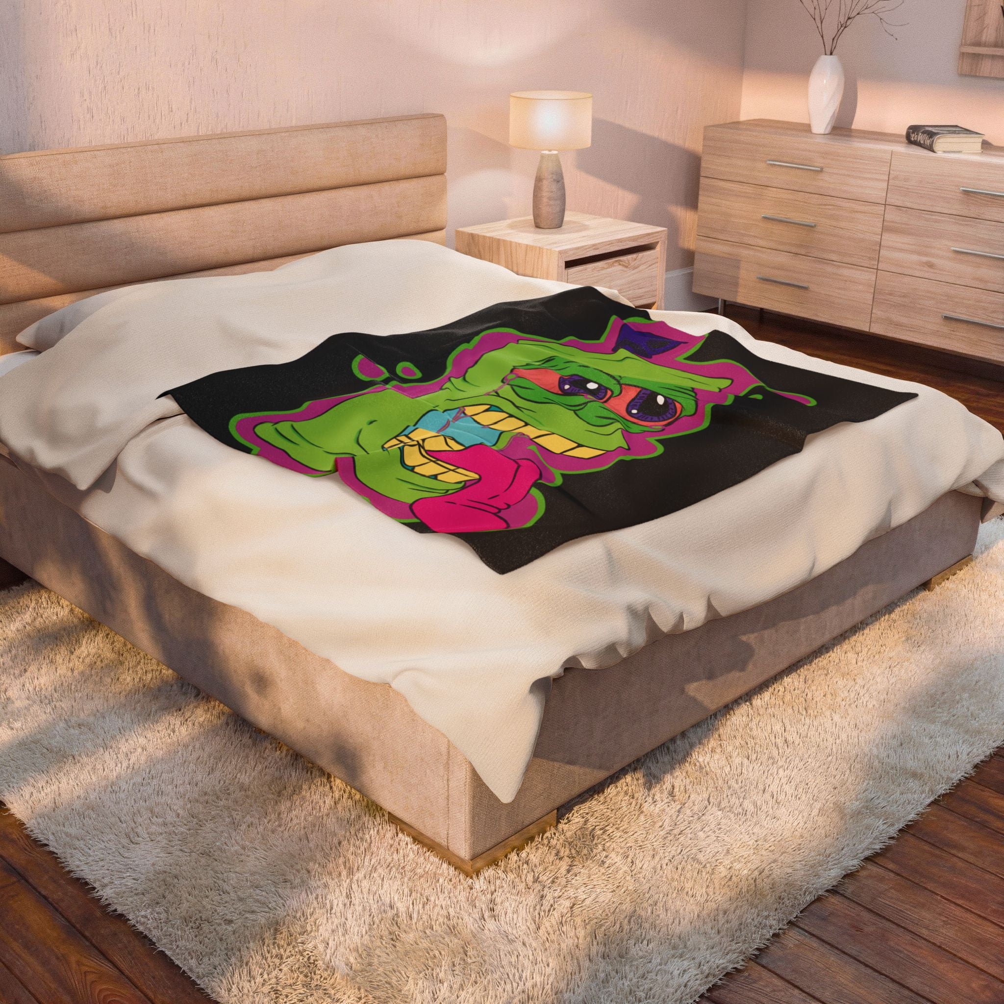 Splat Velveteen Blanket | Living Canvas Throw