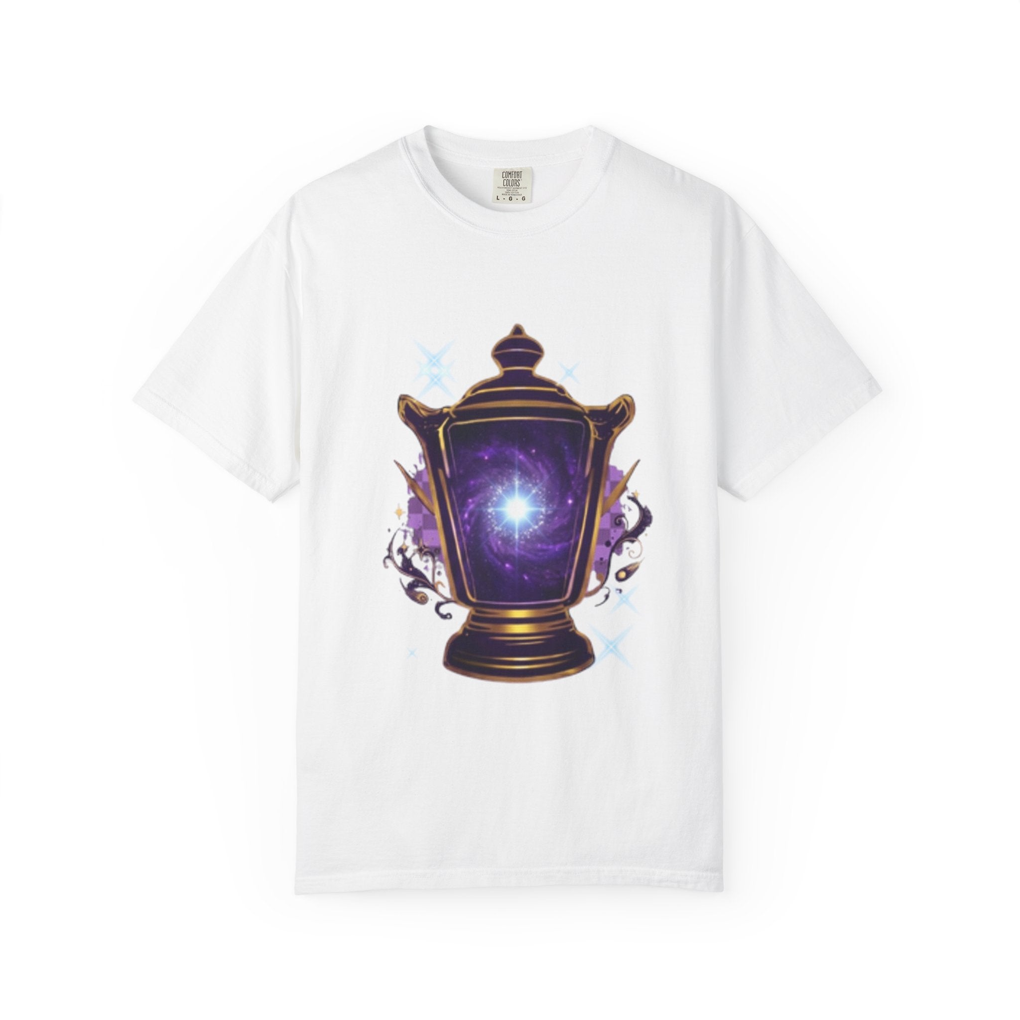 Mystic Lantern & Loyalty Skull Tee | Heavyweight Garment-Dyed Graphic T-Shirt