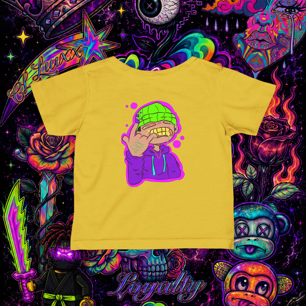 Neon Ninja Infant Tee | Cartoon Graphic Baby T-Shirt