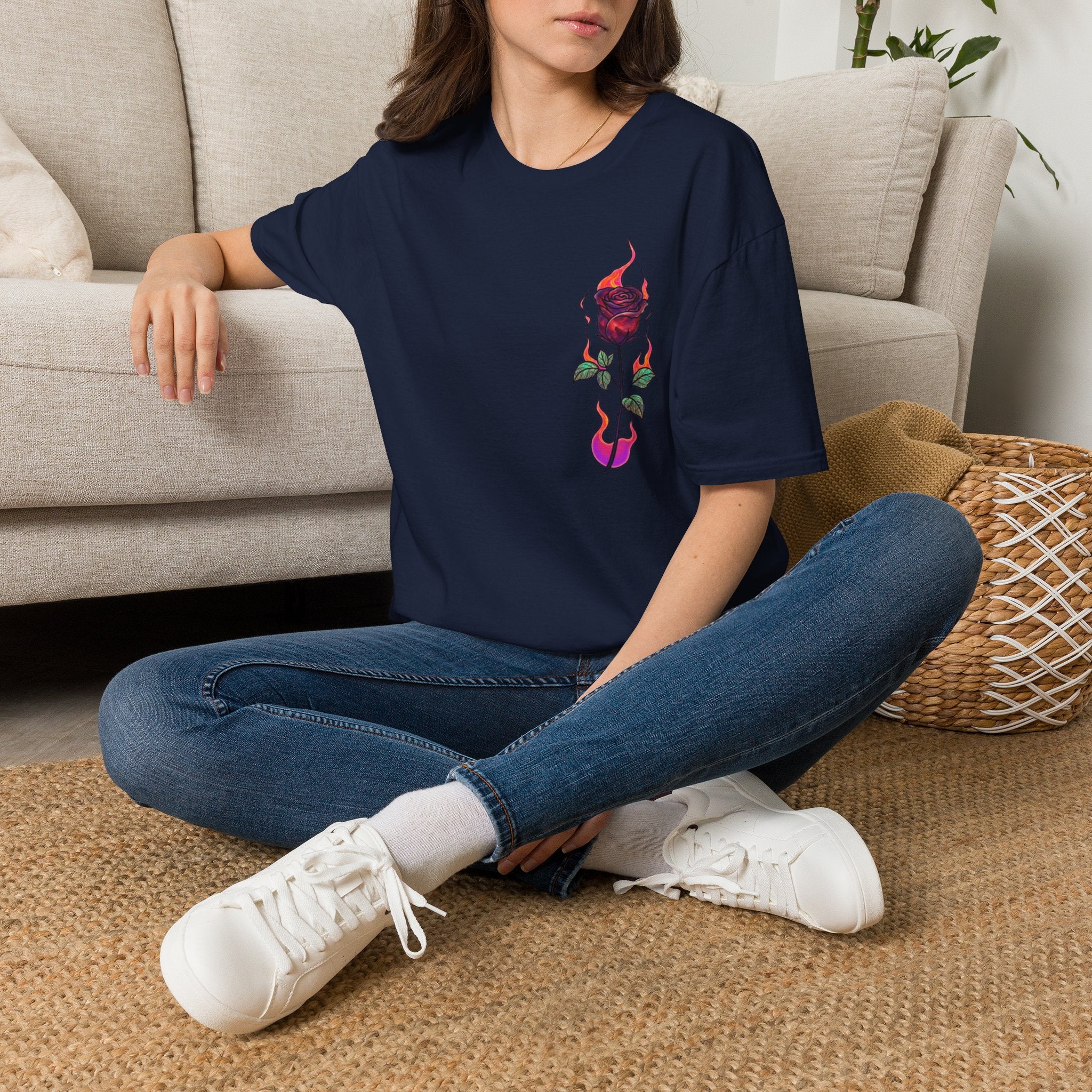 No Evil Graphic Tee – Burning Rose Streetwear T-Shirt