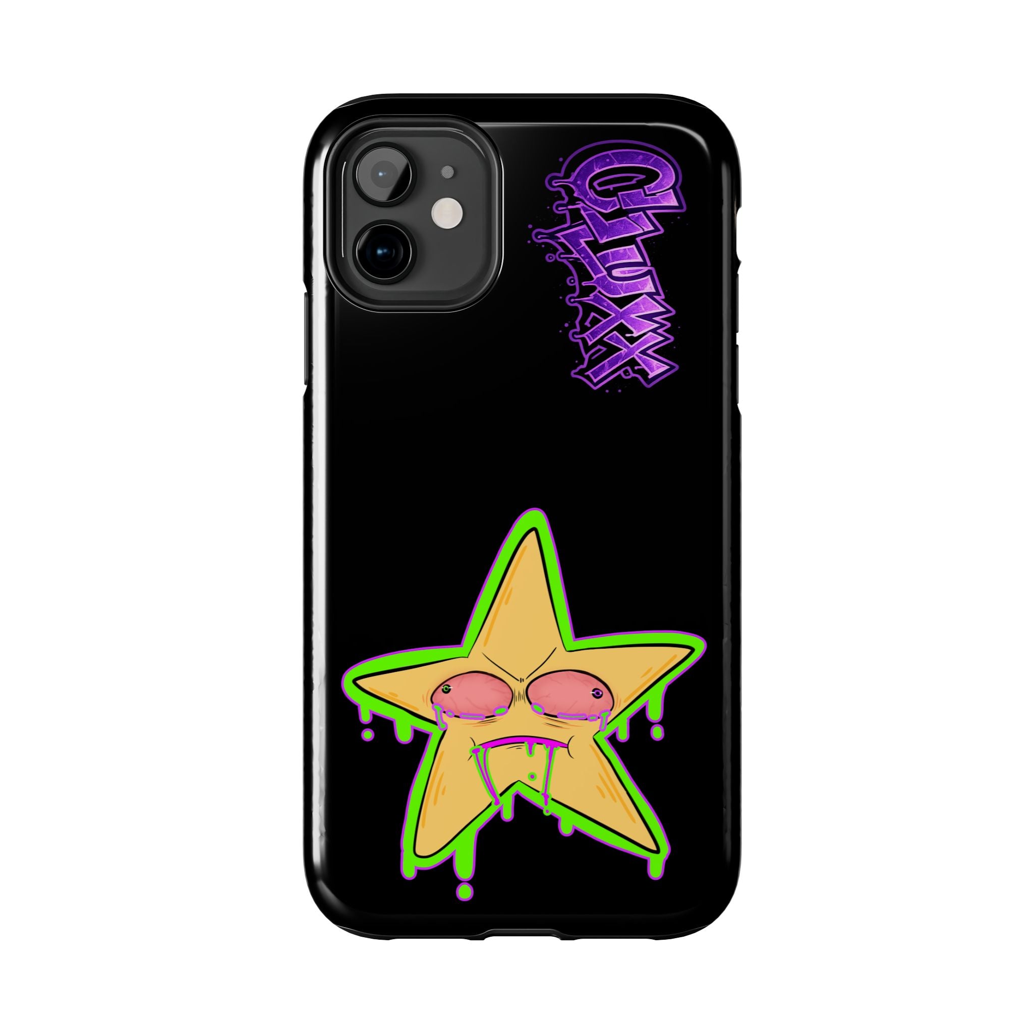 Benny The Star & CLUXX Phone Case,  Black Graphic Phone Case.