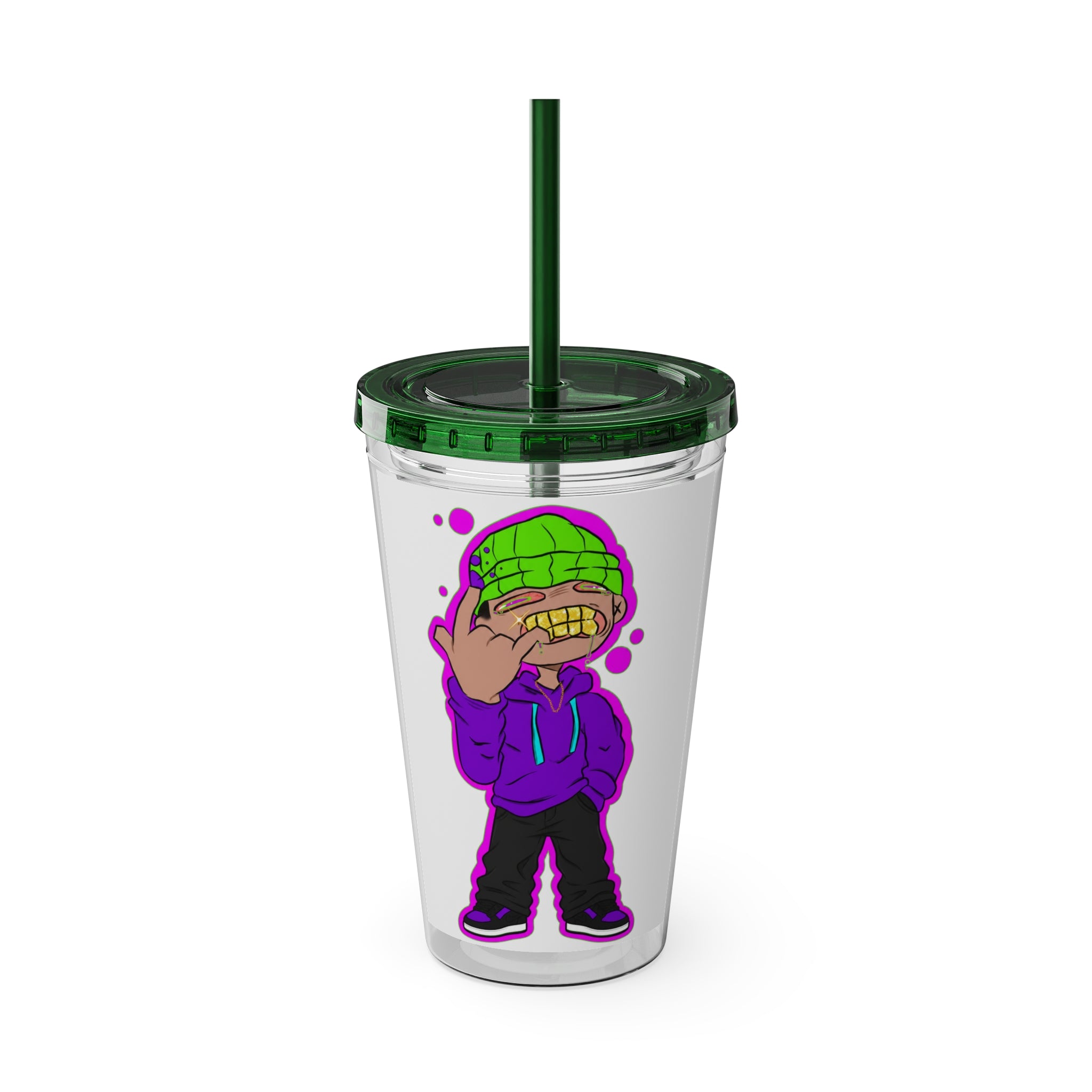 Sunsplash Tumbler with Straw, 16oz