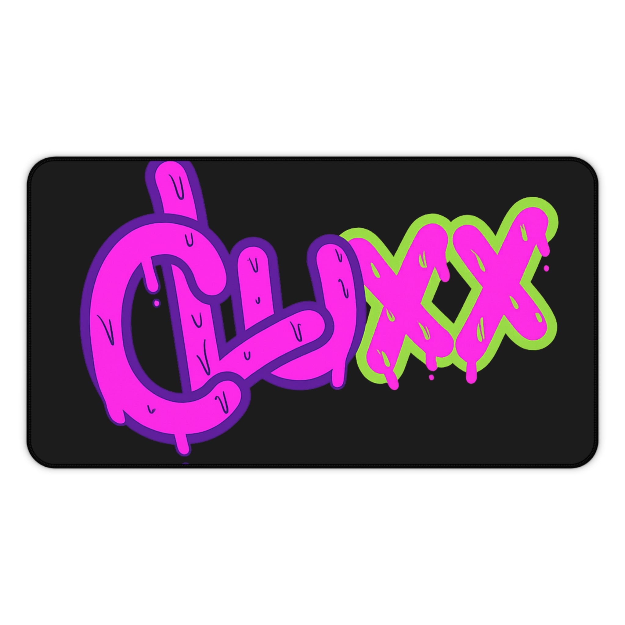 CLUXX Desk Mat | Neon Tag Edition