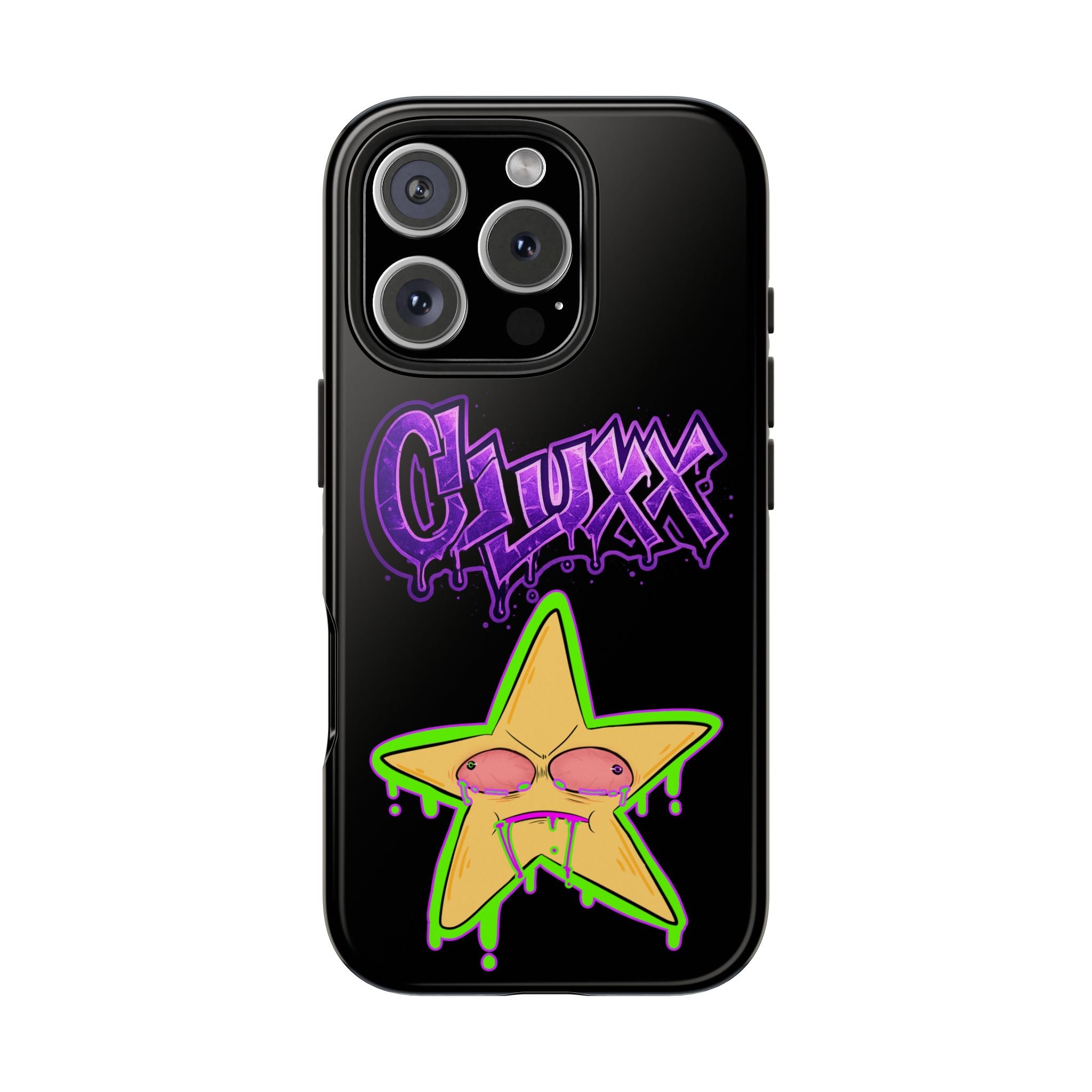 Benny The Star & CLUXX Phone Case,  Black Graphic Phone Case.