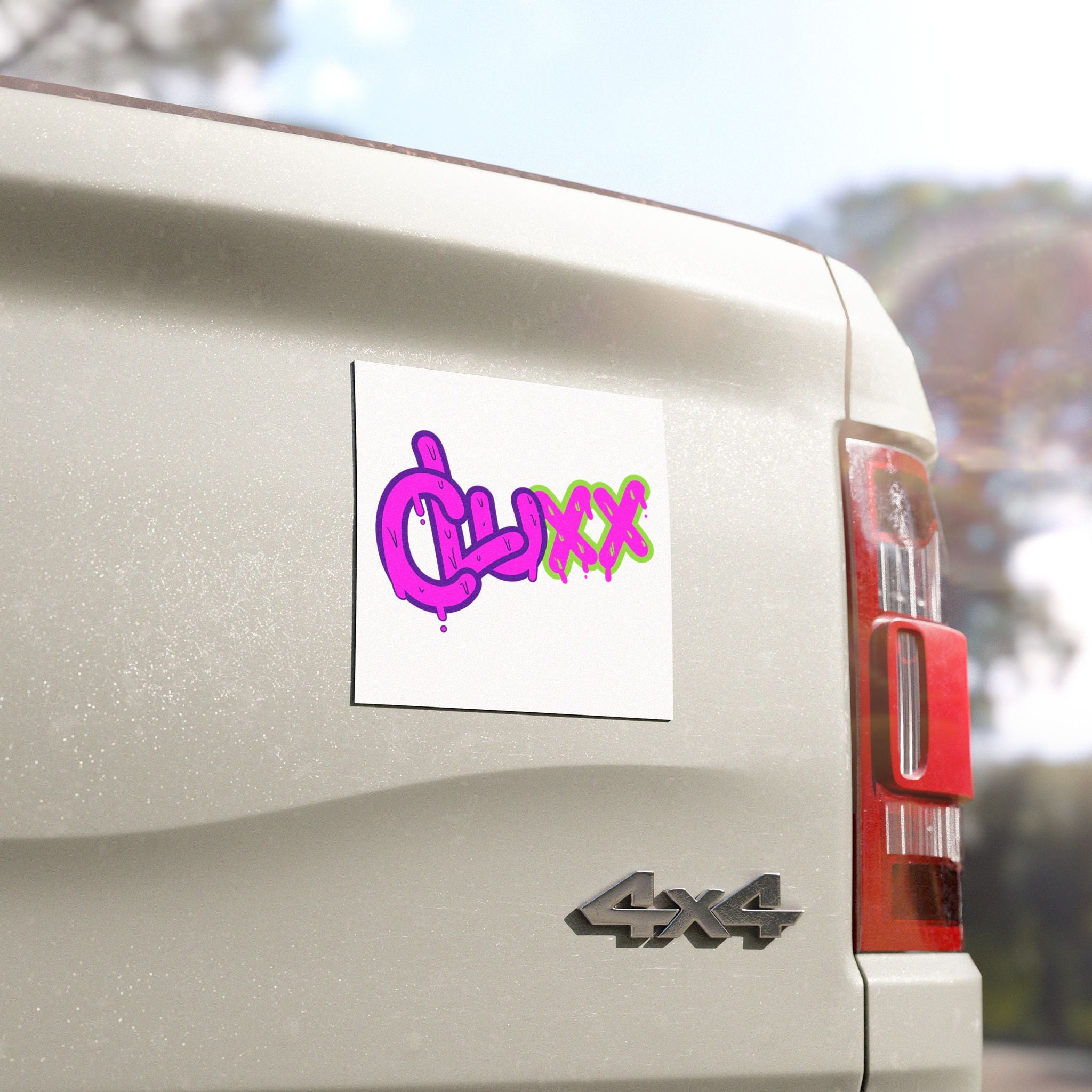 CLUXX Drip Logo Magnet | Neon Street Tag