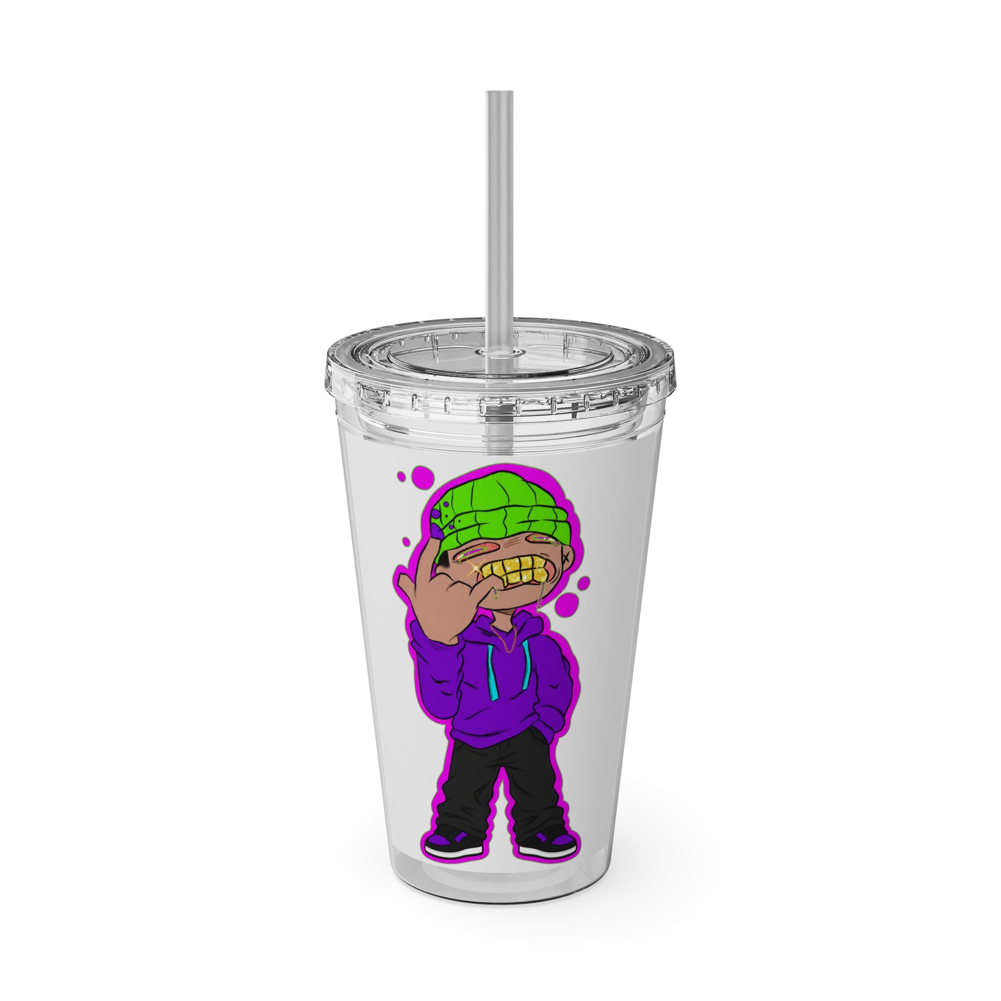 Sunsplash Tumbler with Straw, 16oz