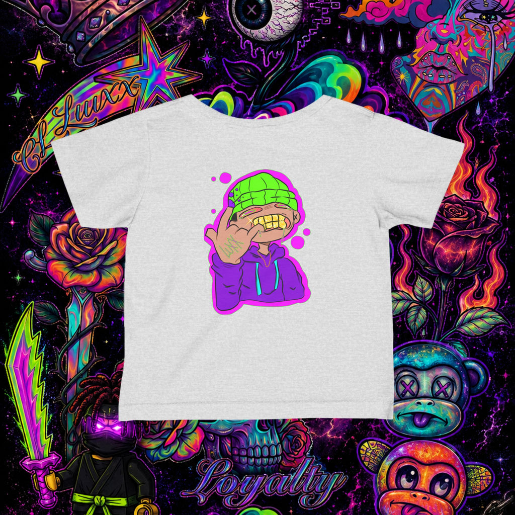 Neon Ninja Infant Tee | Cartoon Graphic Baby T-Shirt