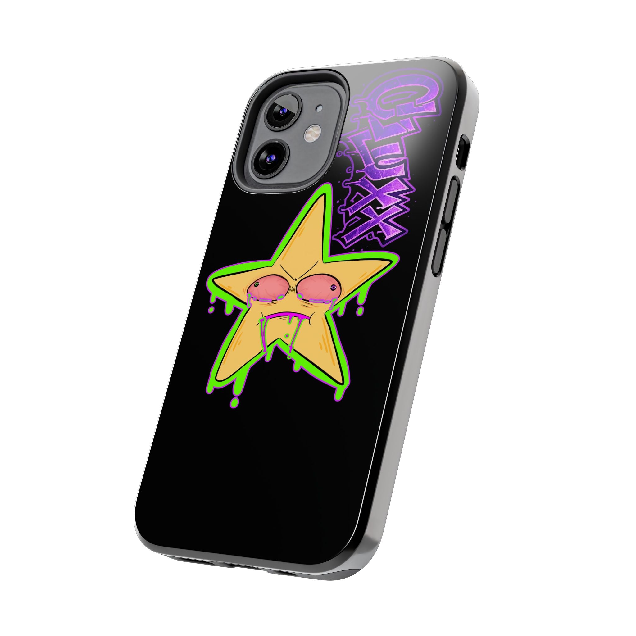 Benny The Star & CLUXX Phone Case,  Black Graphic Phone Case.