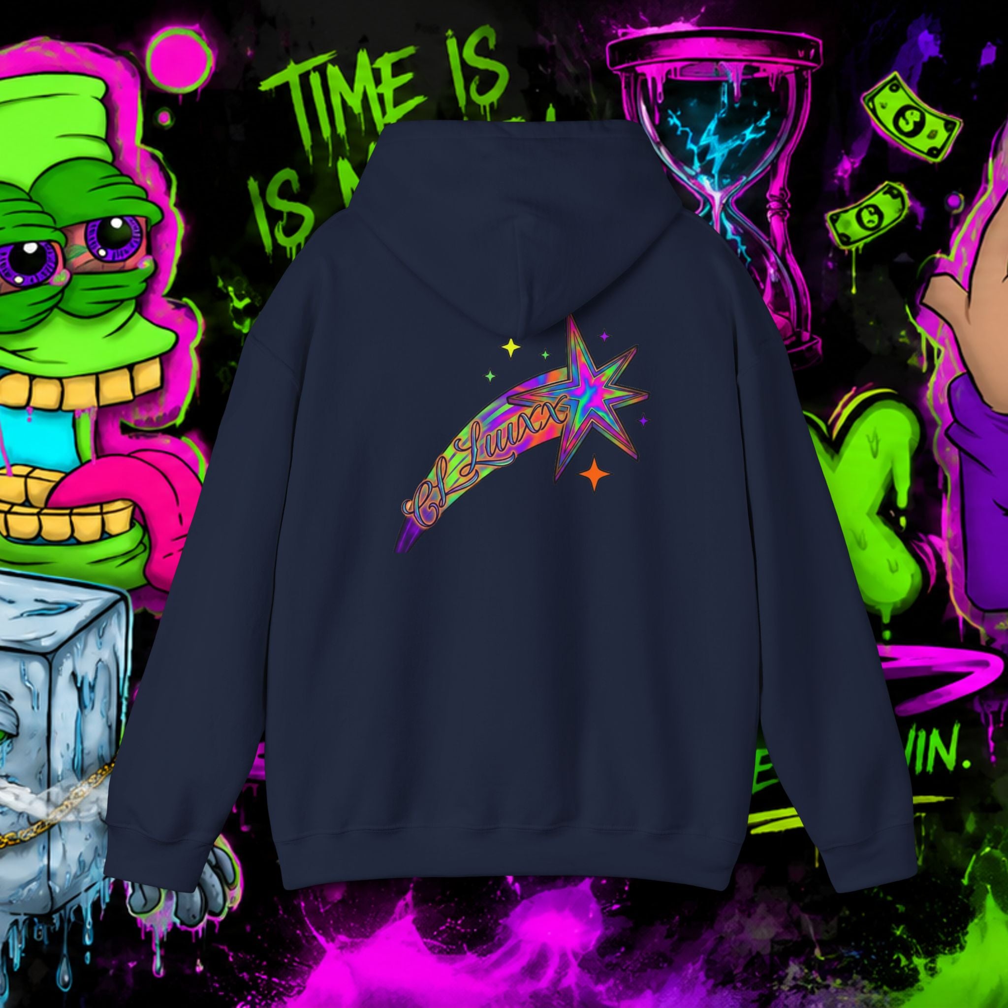 Loyalty Skull Hoodie — CL LUXX Shooting Star Back Graphic