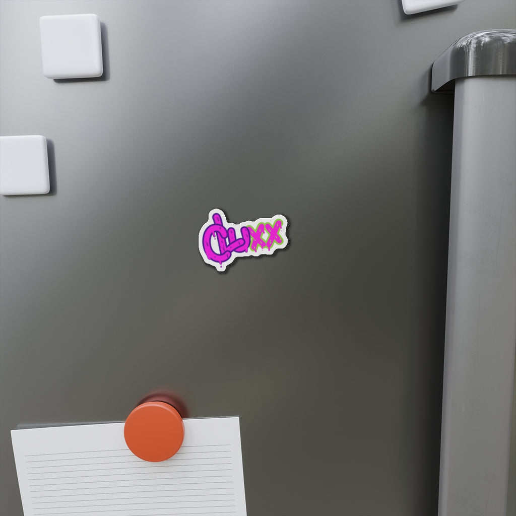 CLUXX Die-Cut Magnet | Neon Tag Logo