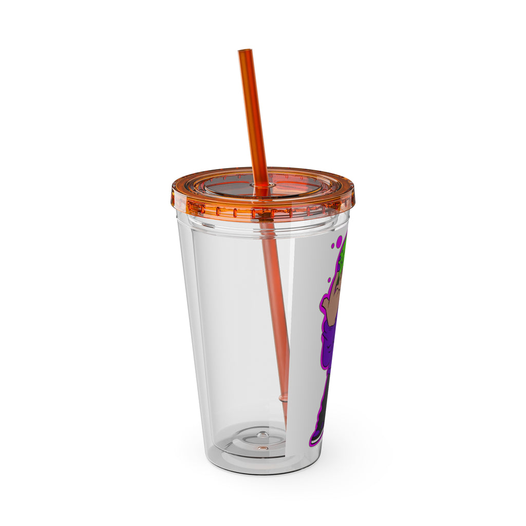 Sunsplash Tumbler with Straw, 16oz