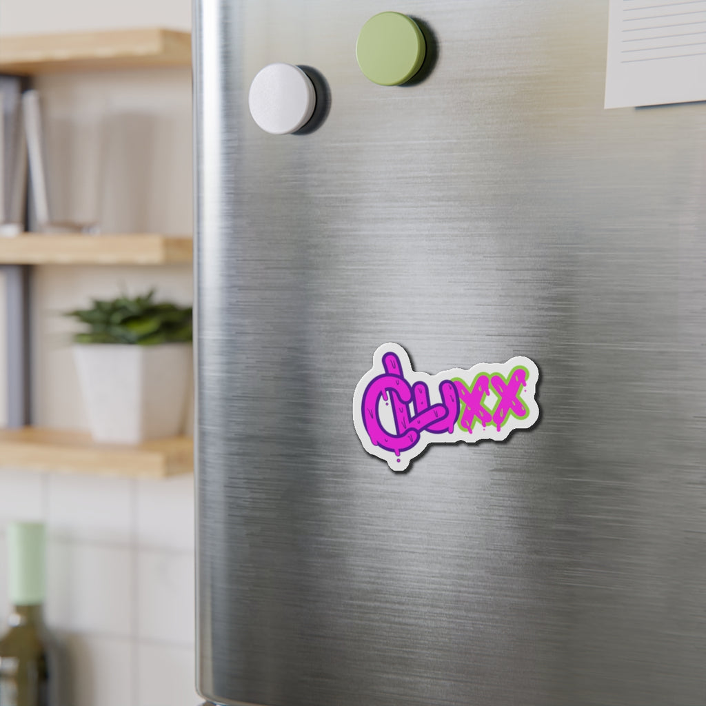 CLUXX Die-Cut Magnet | Neon Tag Logo