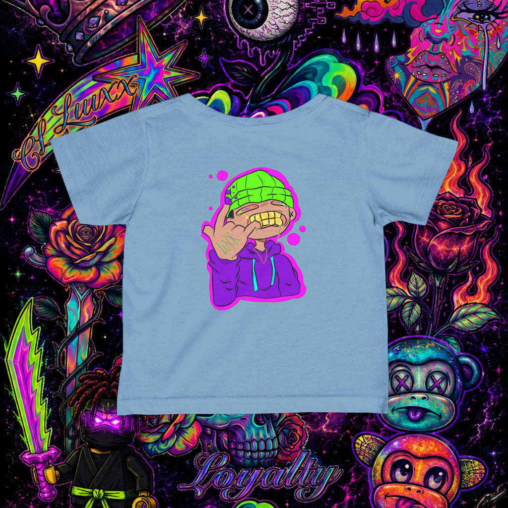 Neon Ninja Infant Tee | Cartoon Graphic Baby T-Shirt