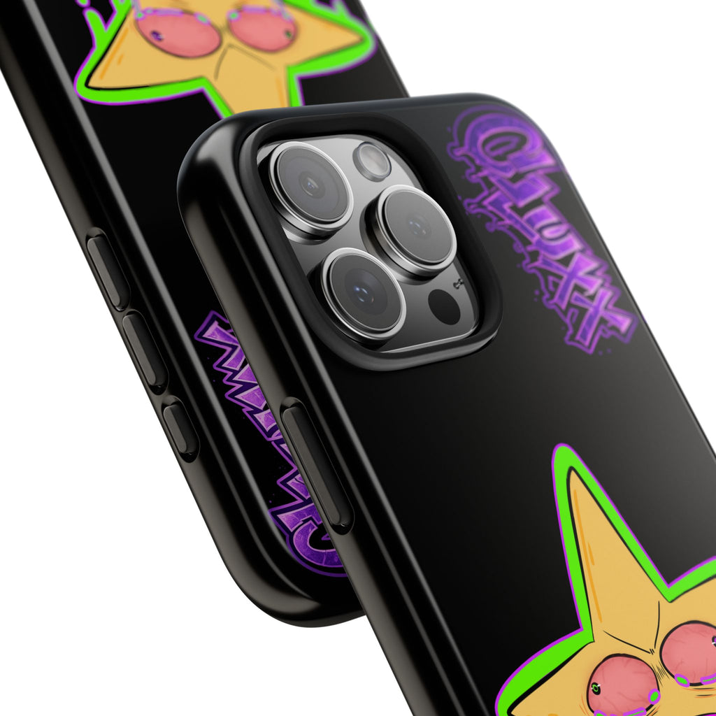 Benny The Star & CLUXX Phone Case,  Black Graphic Phone Case.