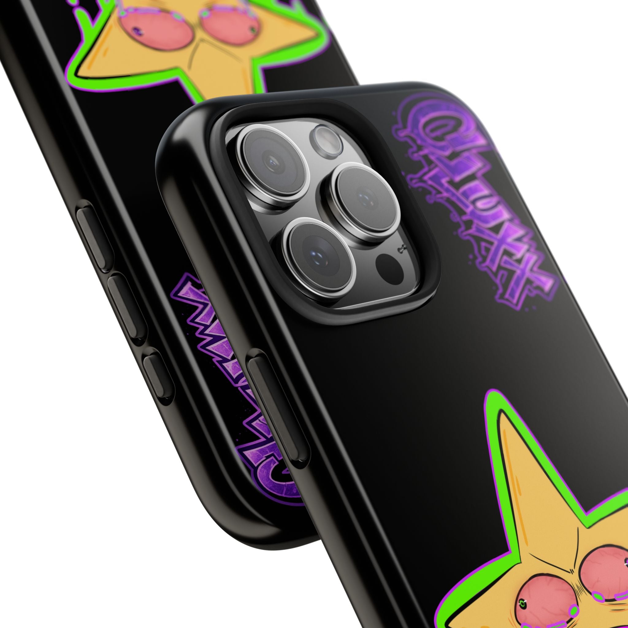 Benny The Star & CLUXX Phone Case,  Black Graphic Phone Case.