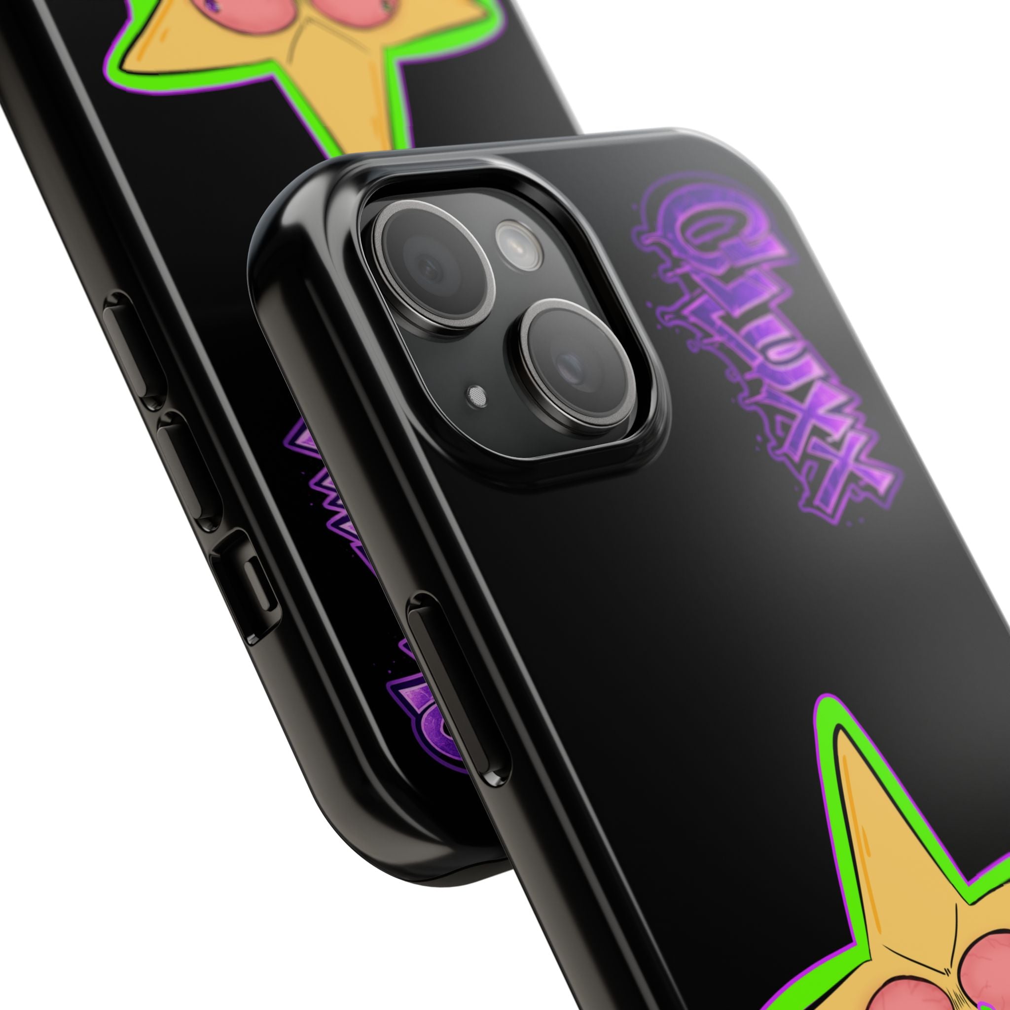 Benny The Star & CLUXX Phone Case,  Black Graphic Phone Case.
