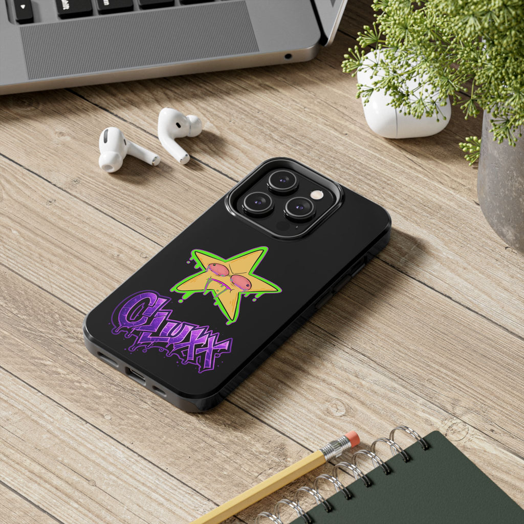 Benny The Star & CLUXX Phone Case,  Black Graphic Phone Case.