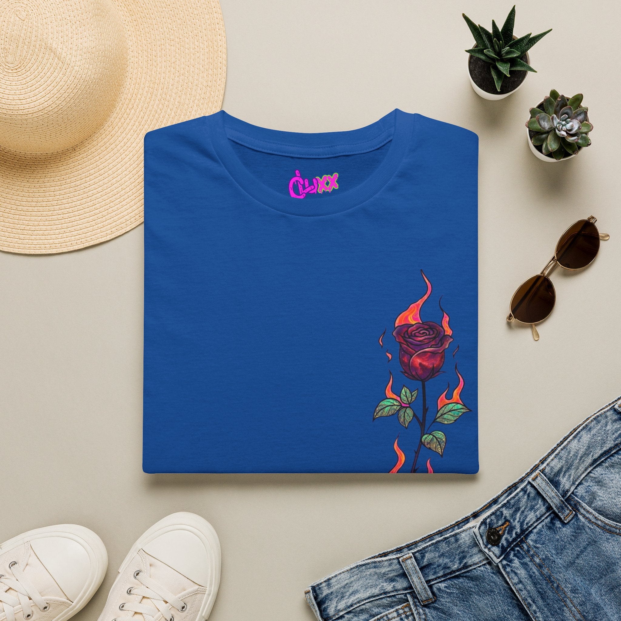 No Evil Graphic Tee – Burning Rose Streetwear T-Shirt