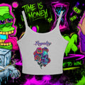 Loyalty Skull Crop Tank — Women’s Spaghetti Strap Graphic