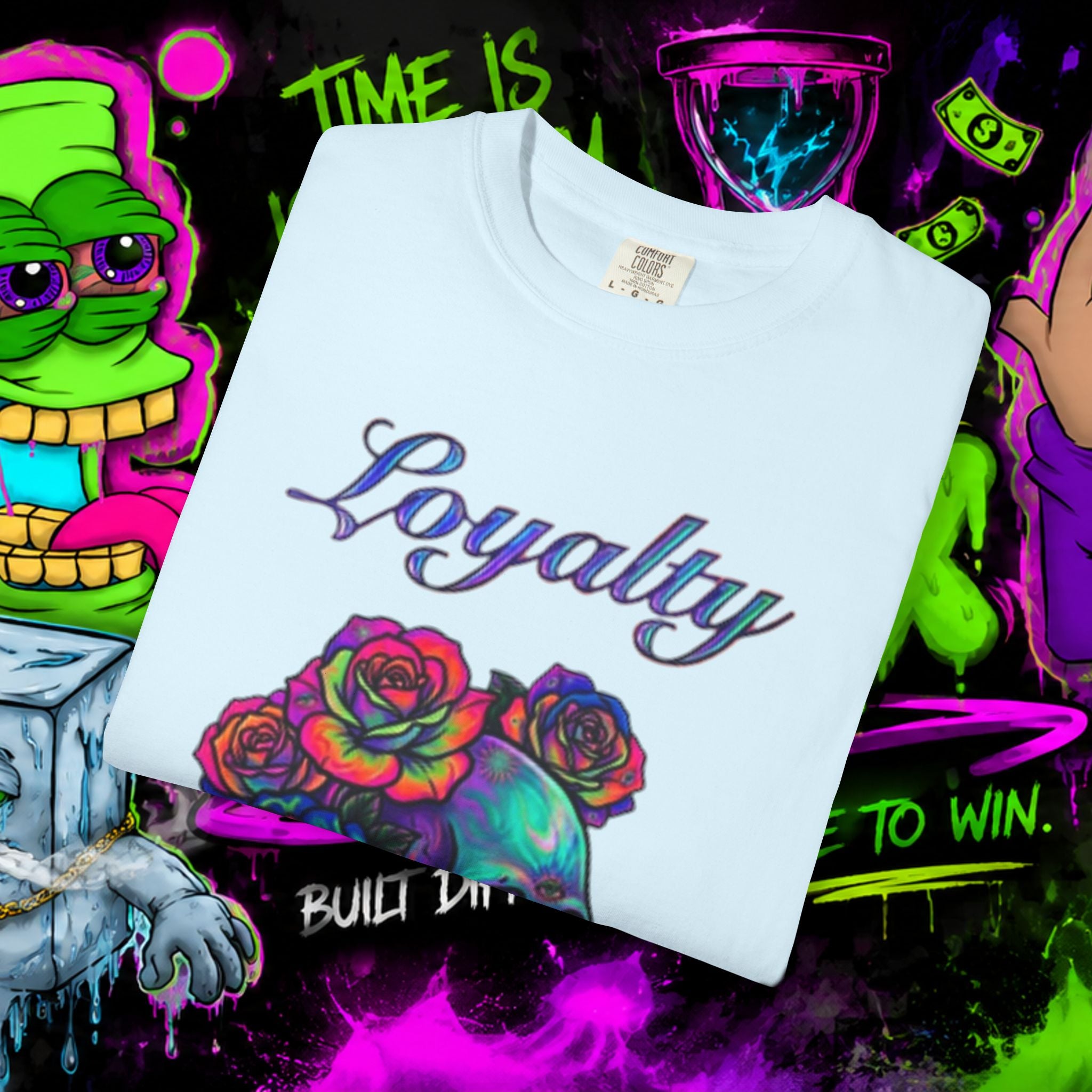 Loyalty Skull T-Shirt — Back Dagger Graphic