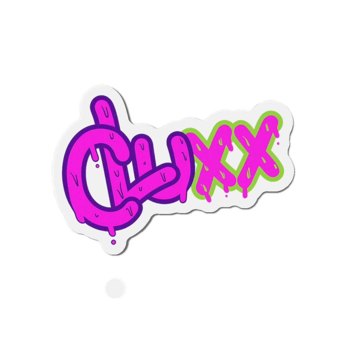 CLUXX Die-Cut Magnet | Neon Tag Logo